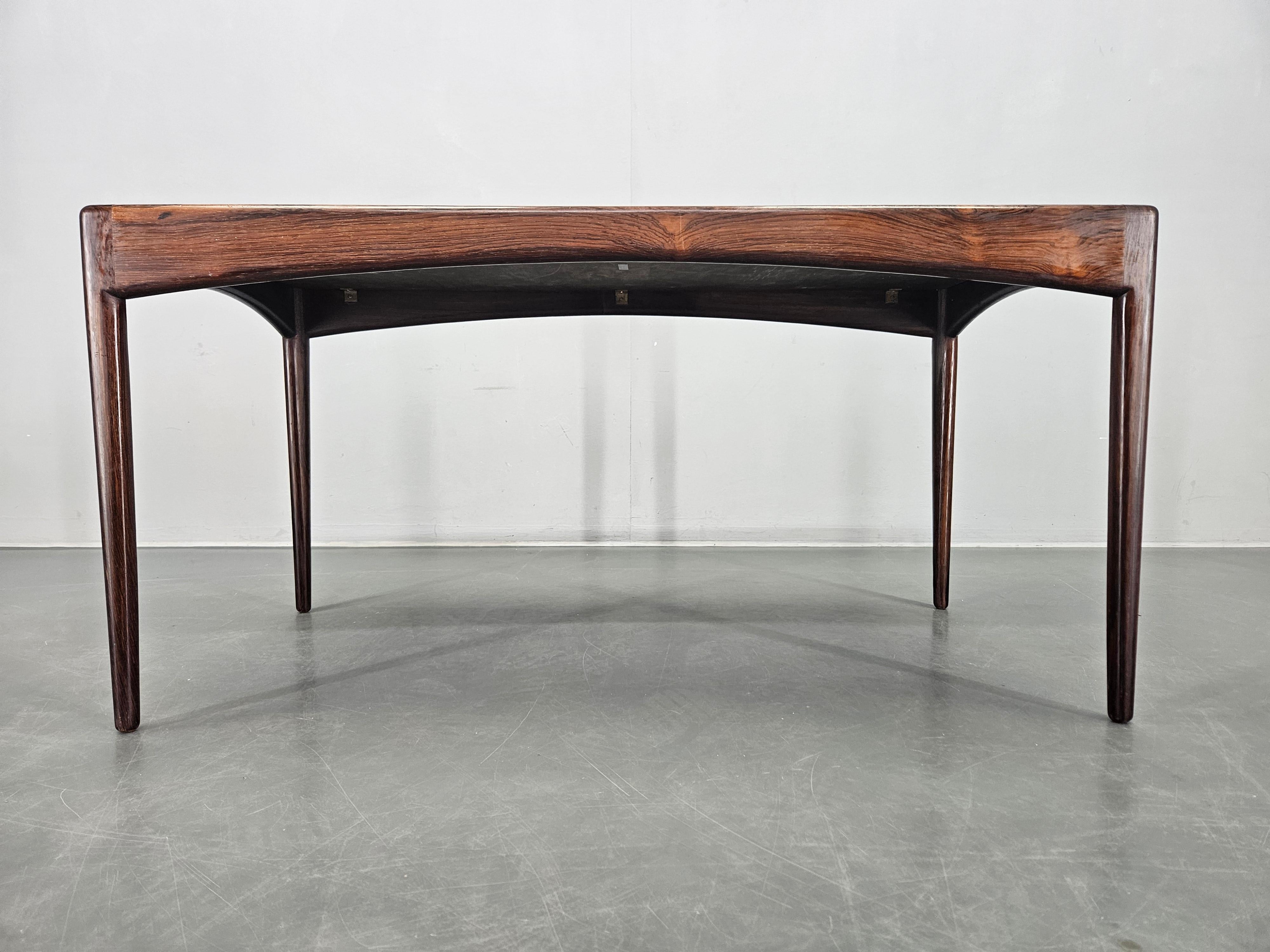Lacquered Rare Midcentury Coffee Table Søren Willadsen, Kristian Vedel, Denmark, 1960s For Sale