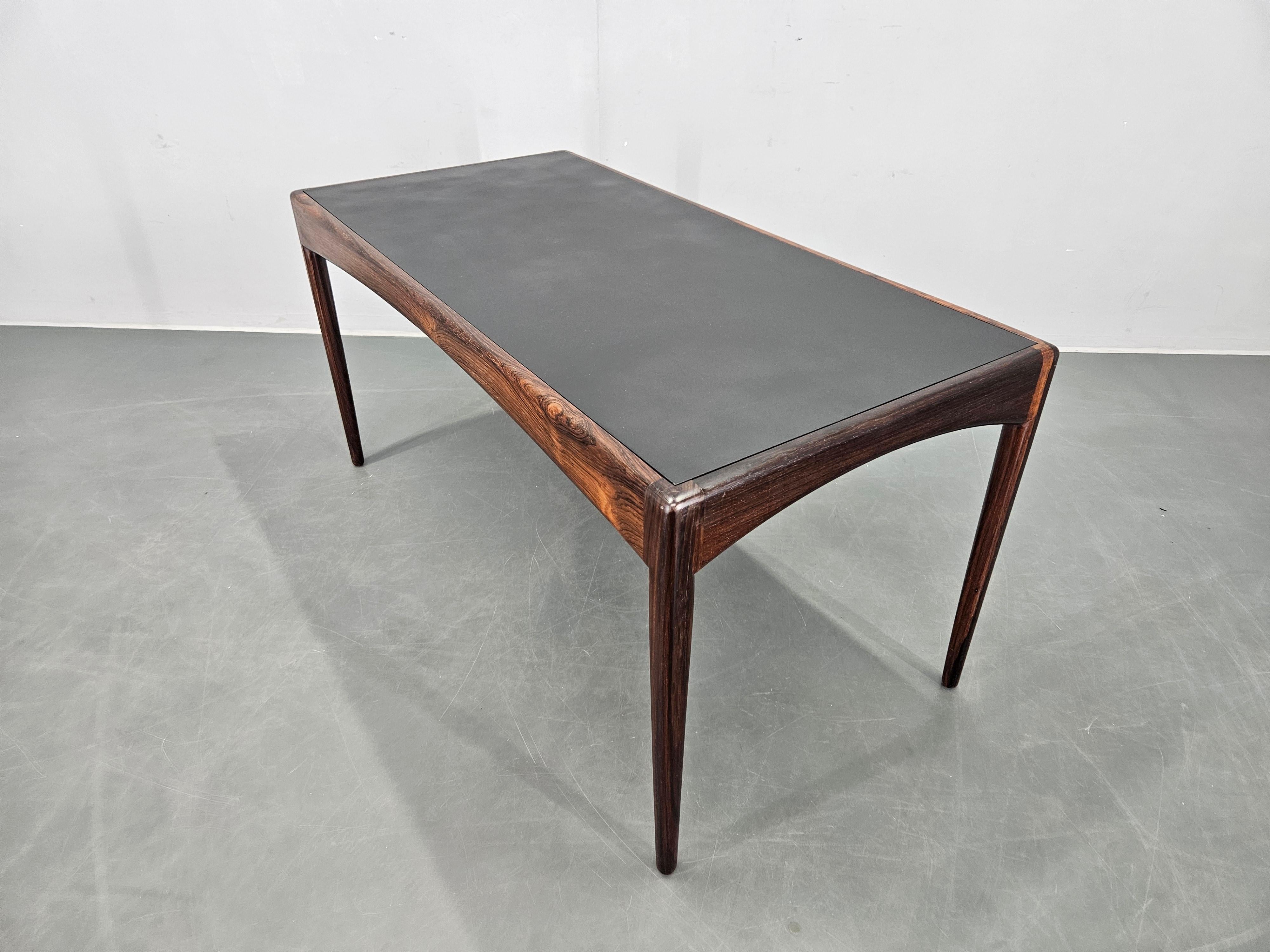 Wood Rare Midcentury Coffee Table Søren Willadsen, Kristian Vedel, Denmark, 1960s For Sale