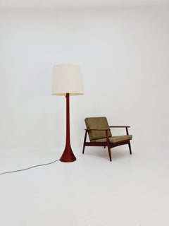 Rare Midcentury Danish floor lamp by KIRK solid teak, 1960s