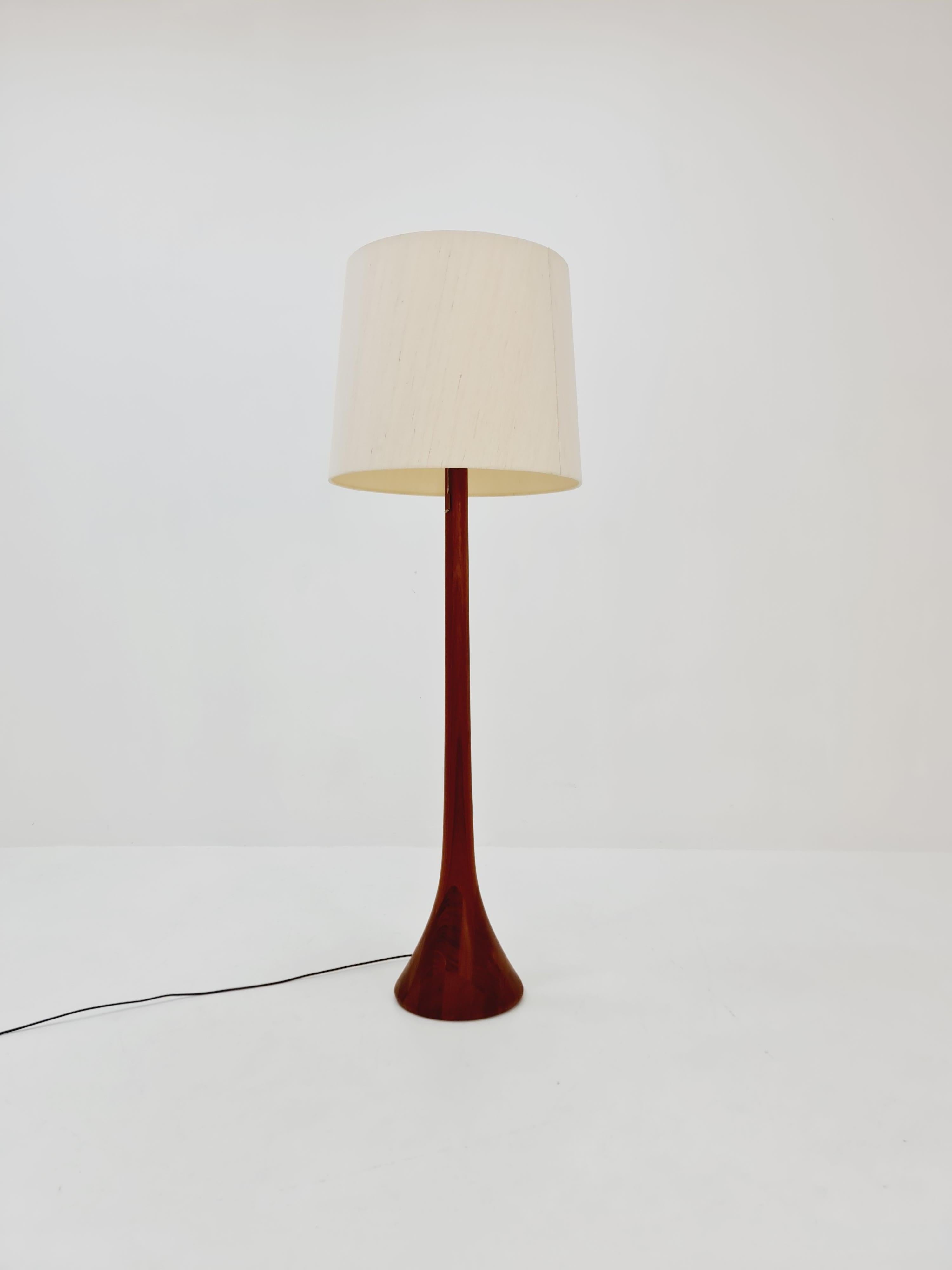 Rare Midcentury Danish floor lamp by KIRK solid teak, 1960s For Sale 2
