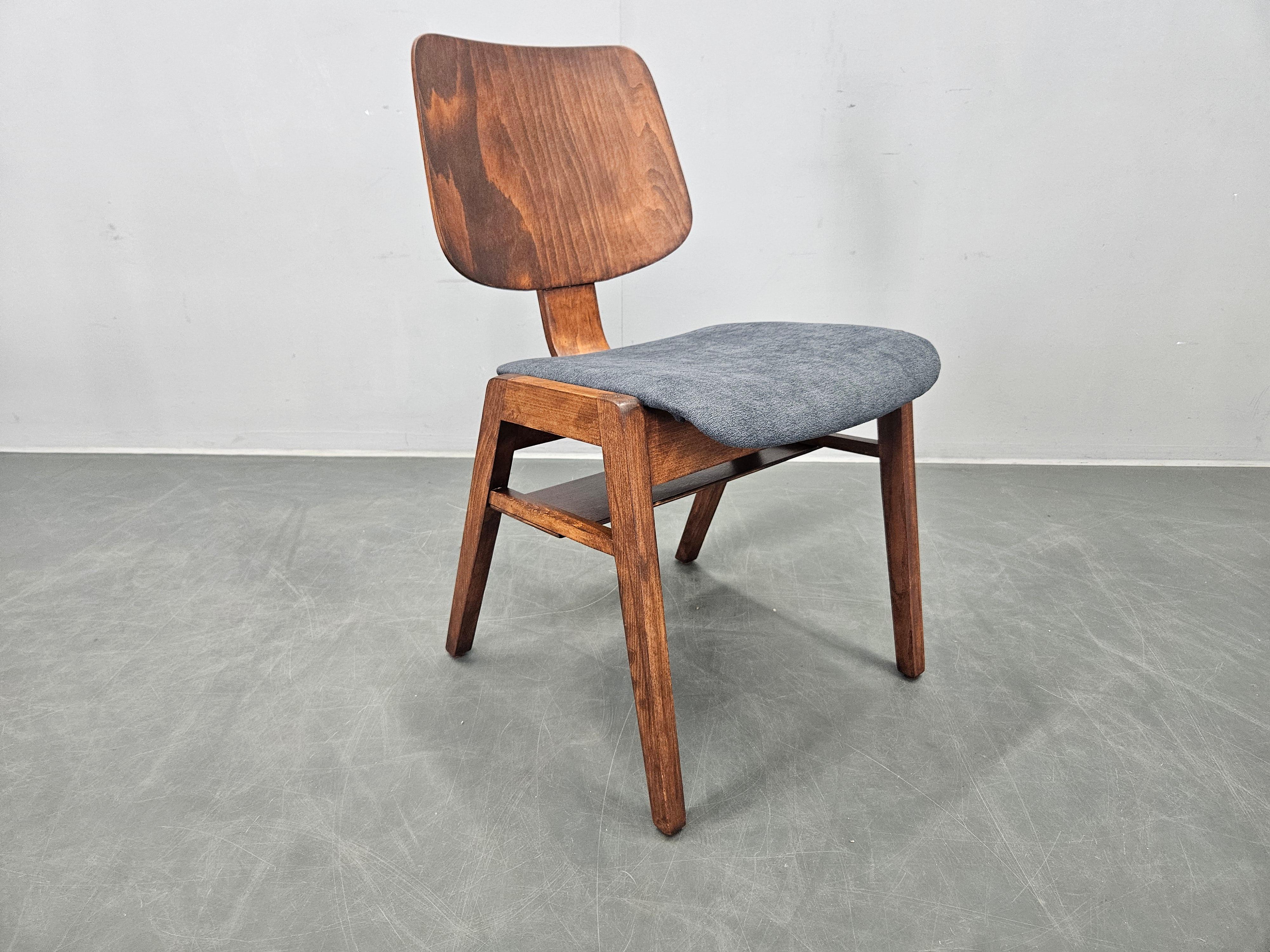 Danish Rare Midcentury Dining Chiars in style of Eames,  up to 8 available, 1960s For Sale