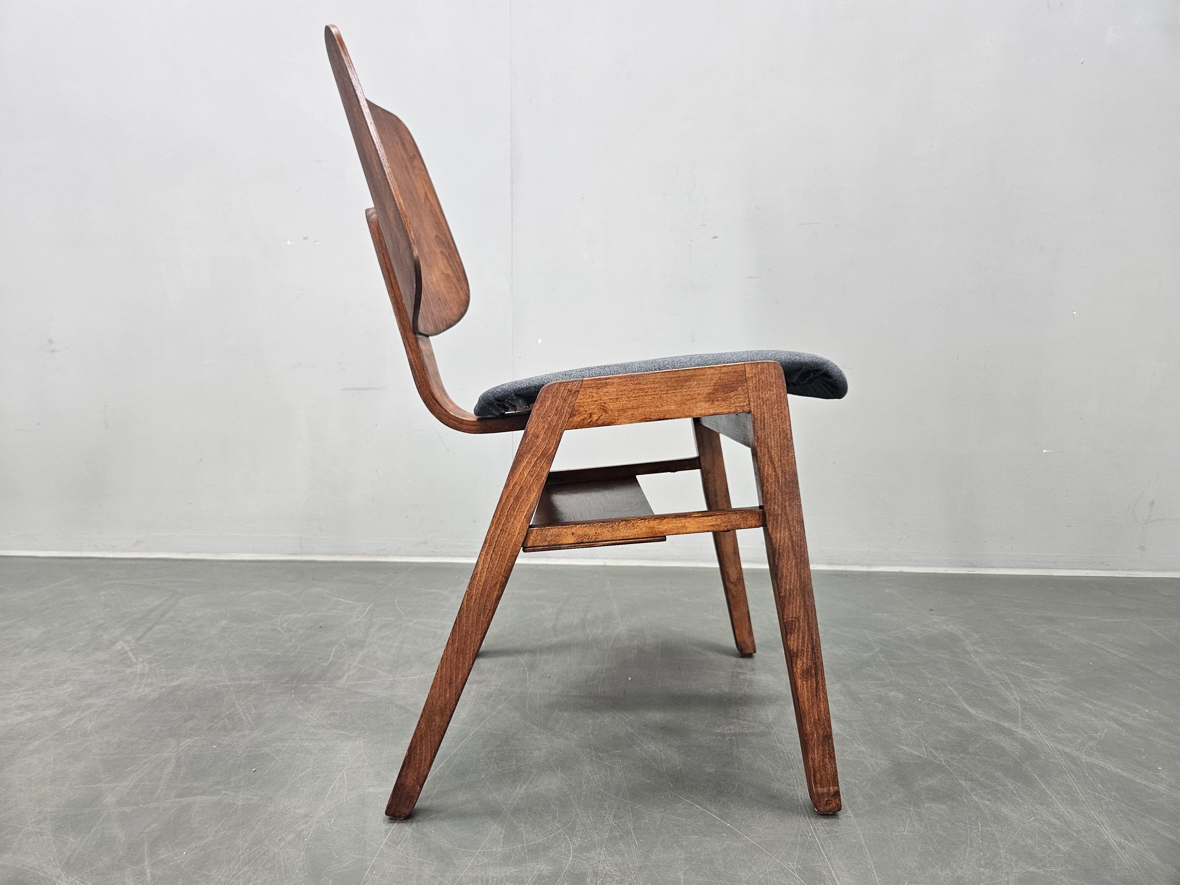Rare Midcentury Dining Chiars in style of Eames,  up to 8 available, 1960s In Good Condition For Sale In Praha, CZ
