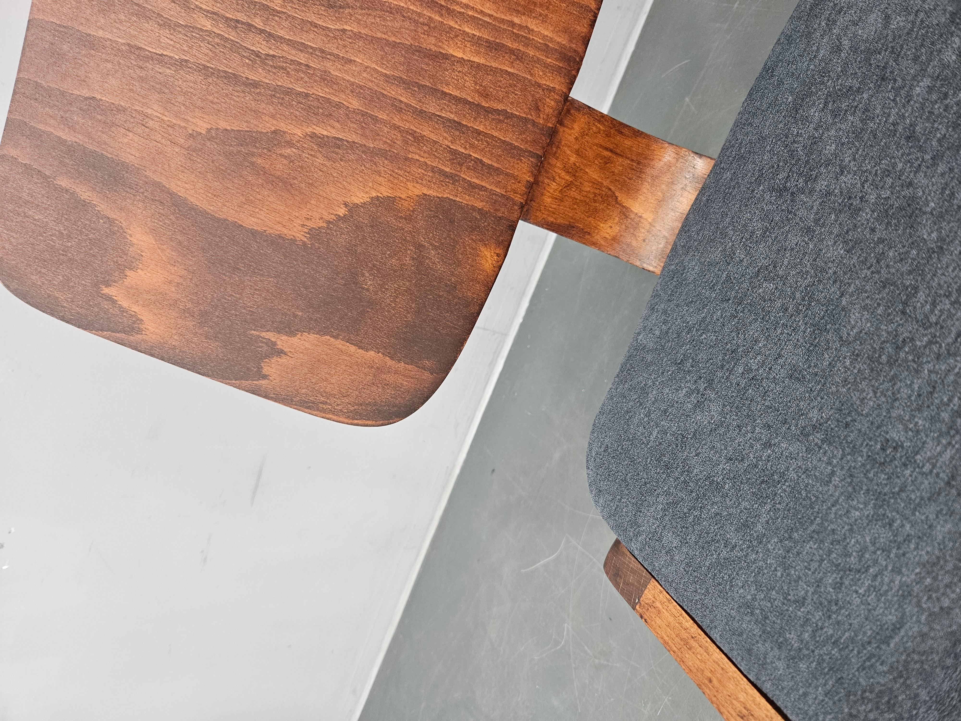 Rare Midcentury Dining Chiars in style of Eames,  up to 8 available, 1960s For Sale 2