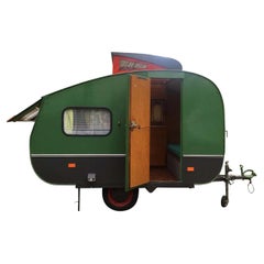 Rare Midcentury Dutch Oldtimer Caravan by Kema, Model Kolibri, 1960s