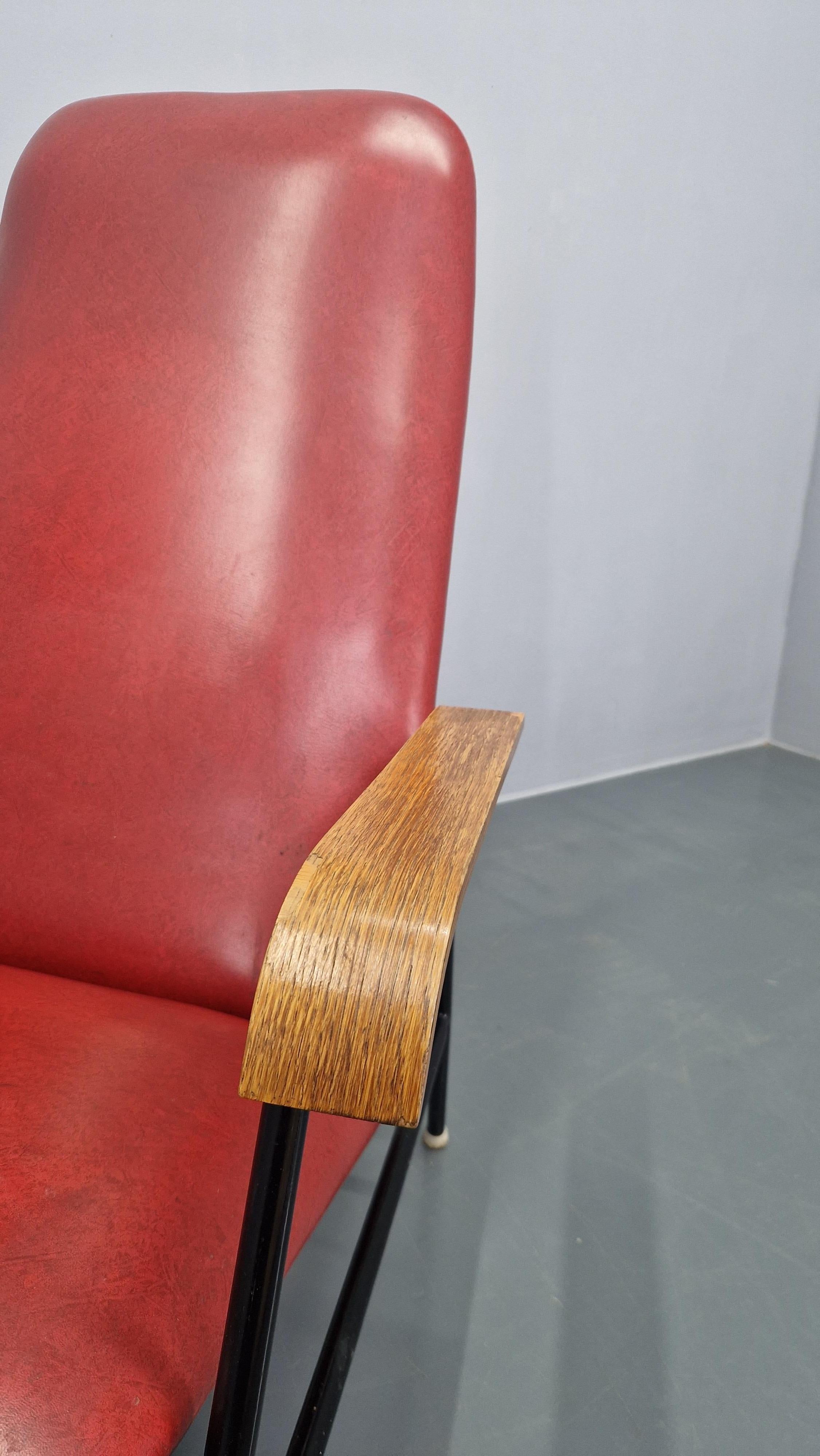 Mid-Century Modern Rare Midcentury Easy Armchair, Sweden, 1960s. For Sale