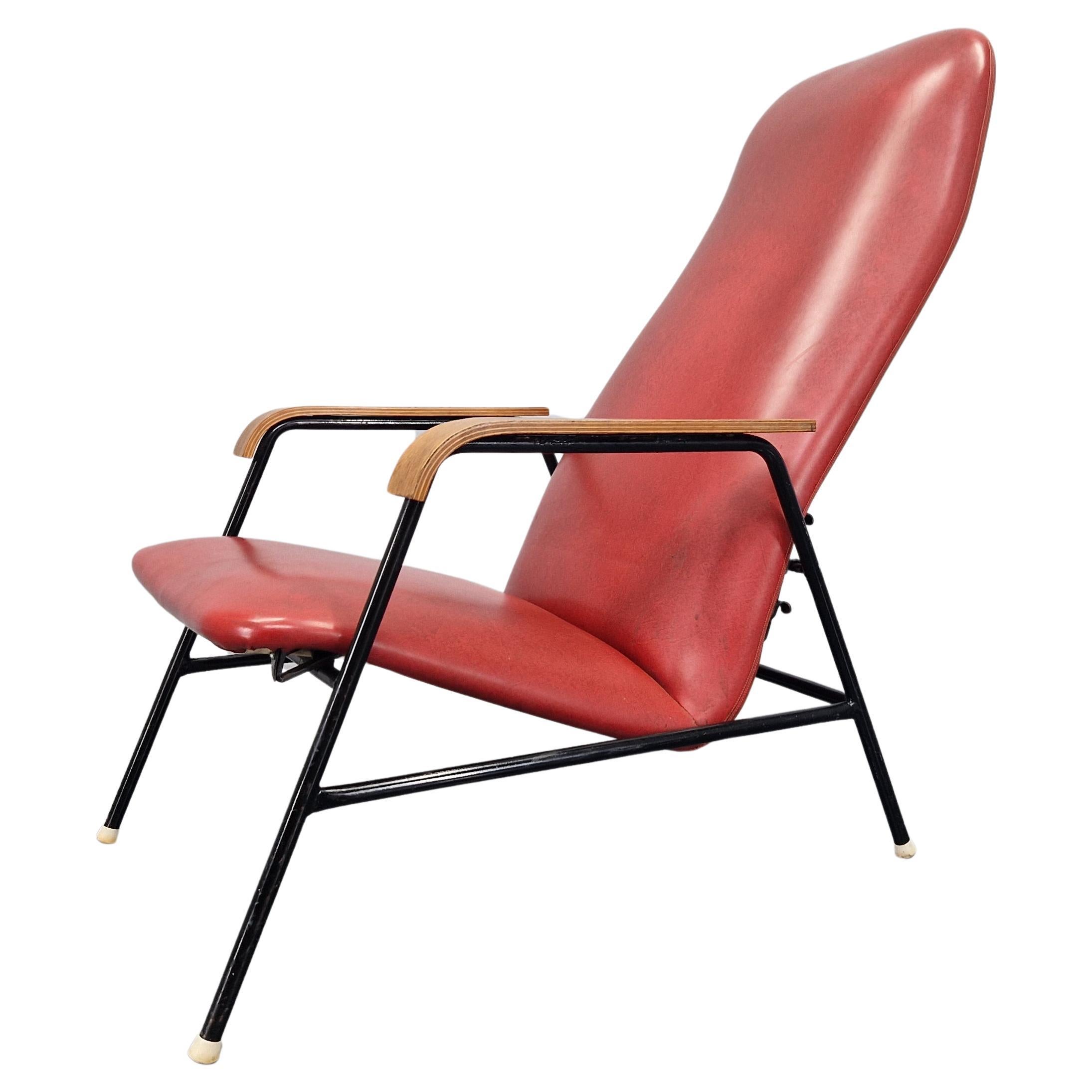 Rare Midcentury Easy Armchair, Sweden, 1960s.