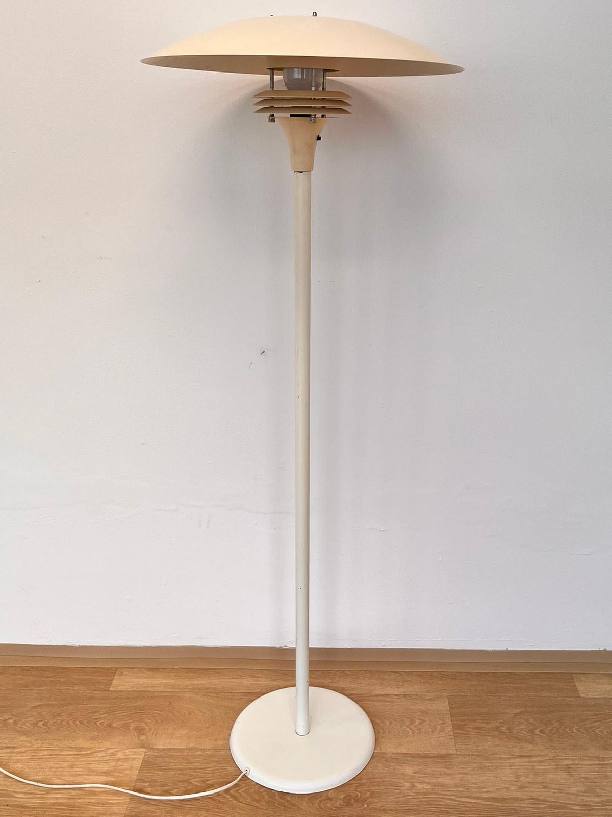 Mid-20th Century Rare Midcentury Floor Lamp in style of Poul Henningsen, Denmark, 1960s For Sale
