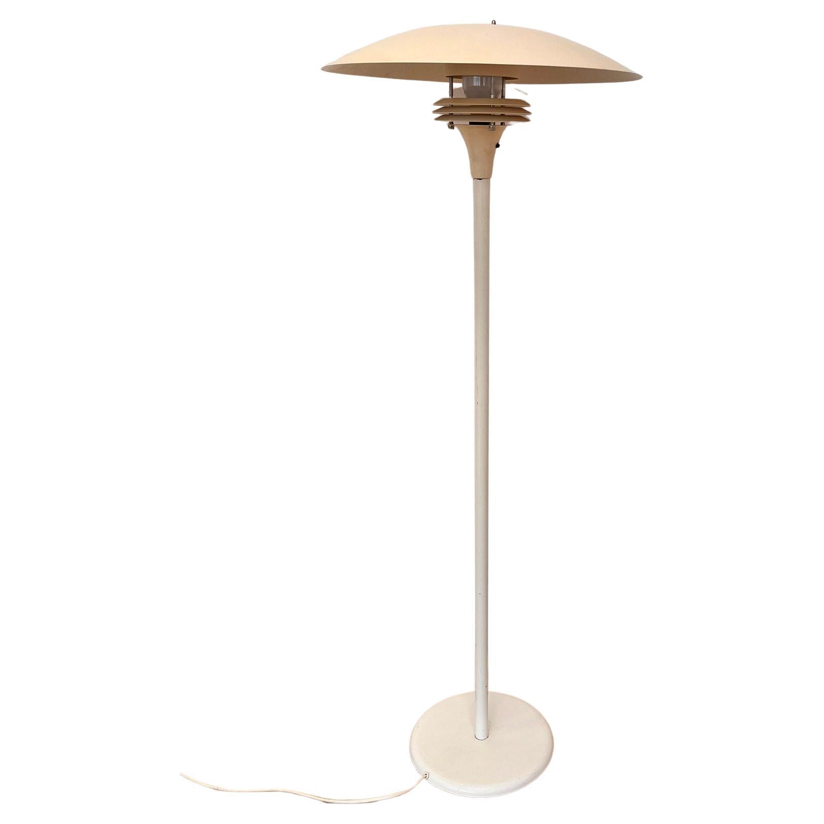Rare Midcentury Floor Lamp in style of Poul Henningsen, Denmark, 1960s For Sale