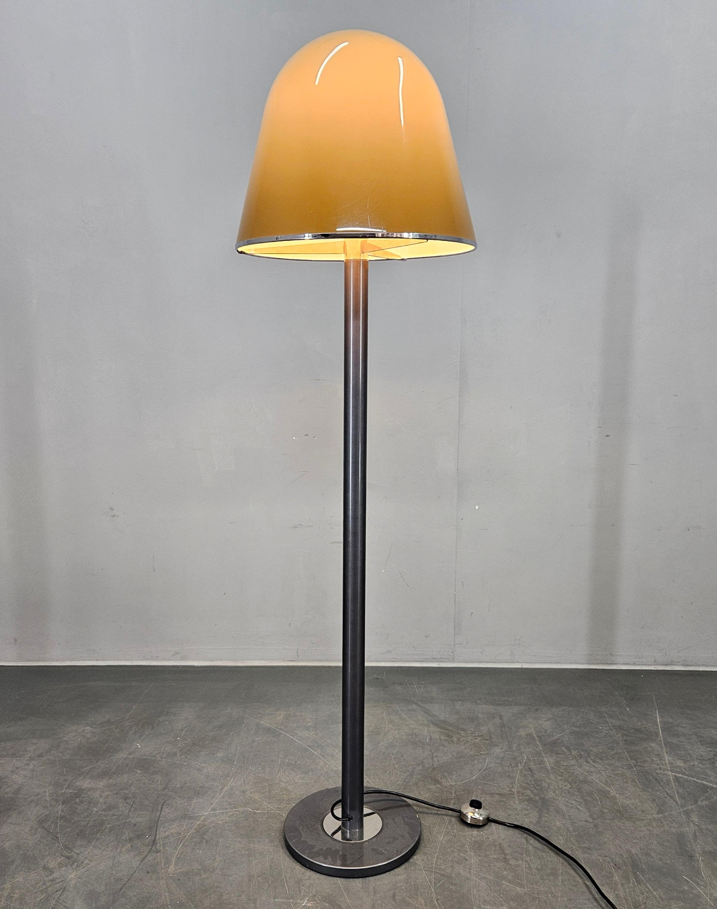 Rara lámpara de pie de mediados de siglo KUALA para Meblo, Franco Bresciani, Italia, 1970 en Bueno estado para la venta en Praha, CZ