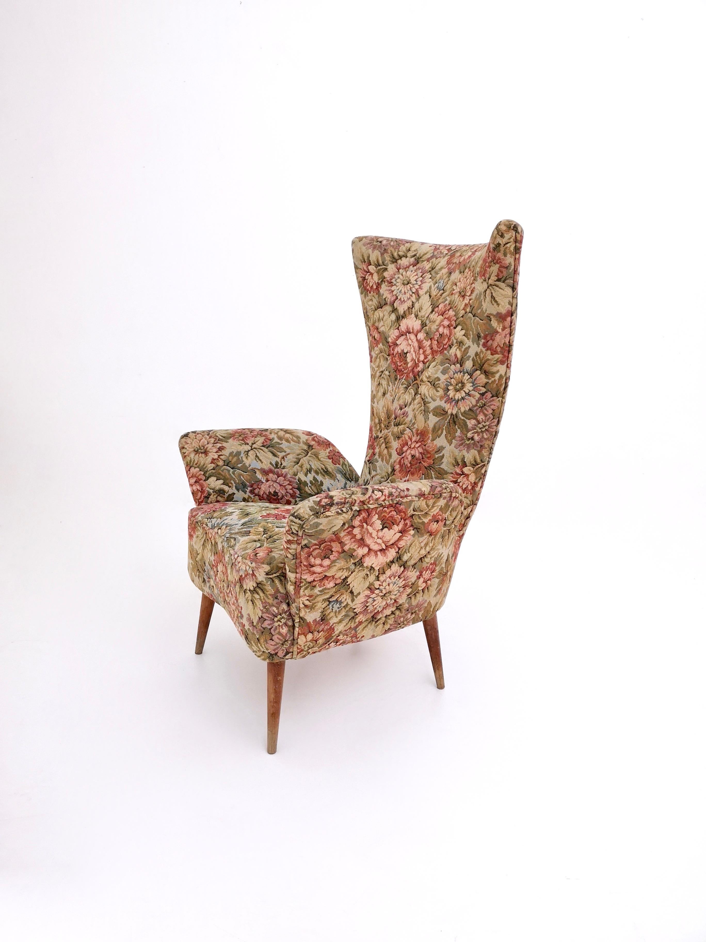 vintage floral armchair