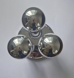 Rare Midcentury Flush Mount, Ceiling Lamp, Italy, 1970s