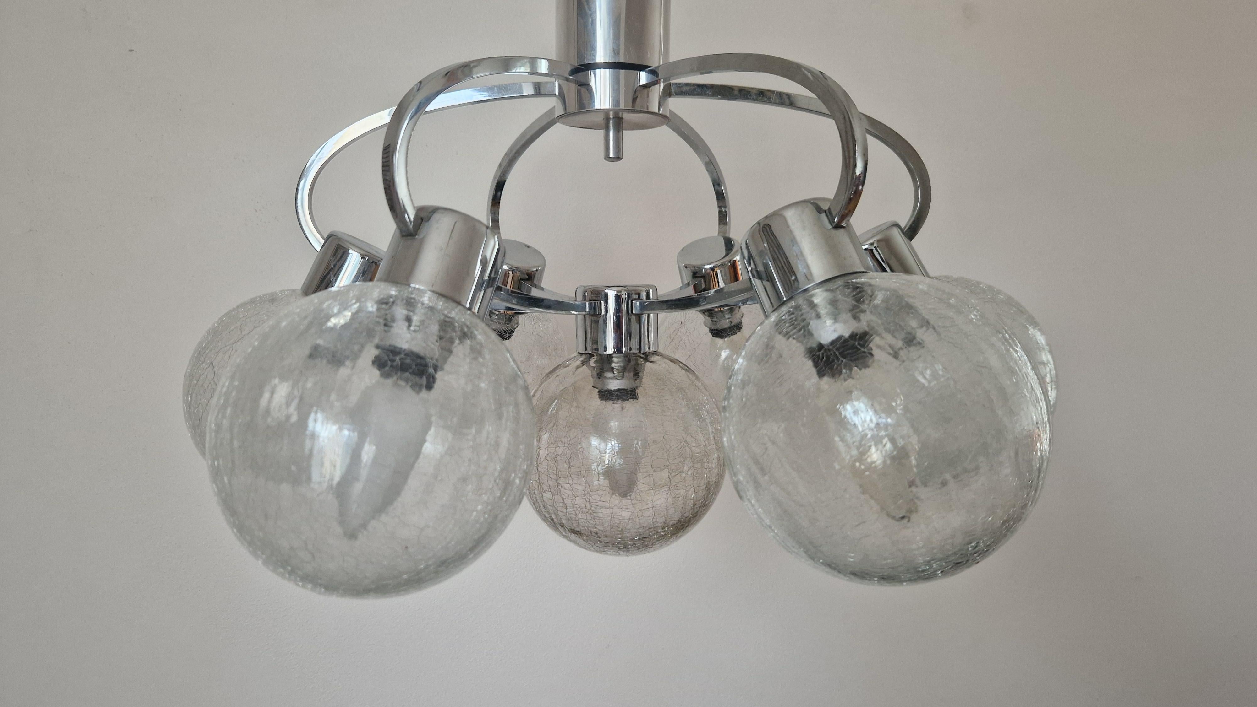 Raro lampadario o fashhount del Midcentury Galaxy, Germania, anni '70 in vendita 4