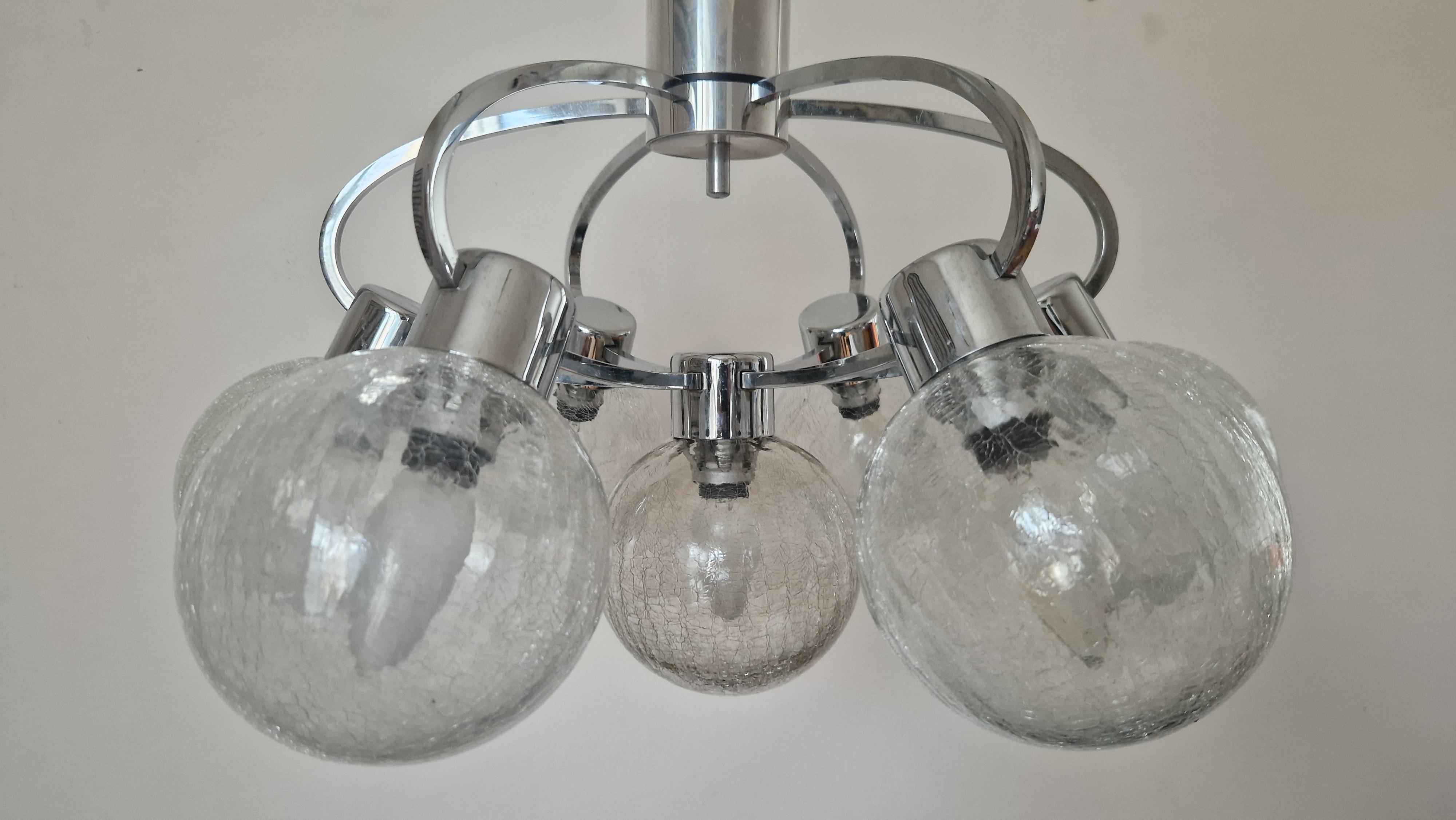 Raro lampadario o fashhount del Midcentury Galaxy, Germania, anni '70 in vendita 5