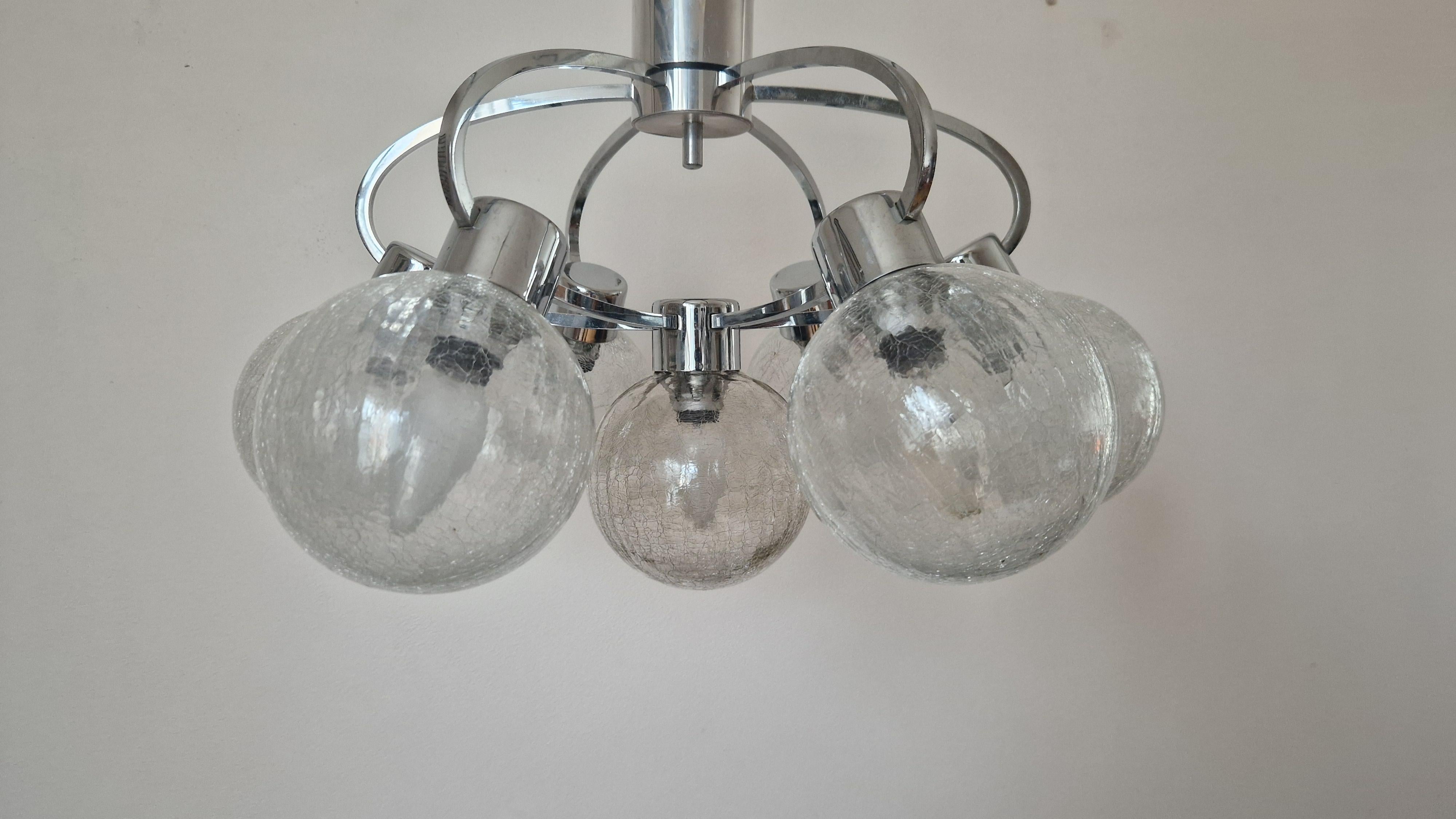 Raro lampadario o fashhount del Midcentury Galaxy, Germania, anni '70 in vendita 7