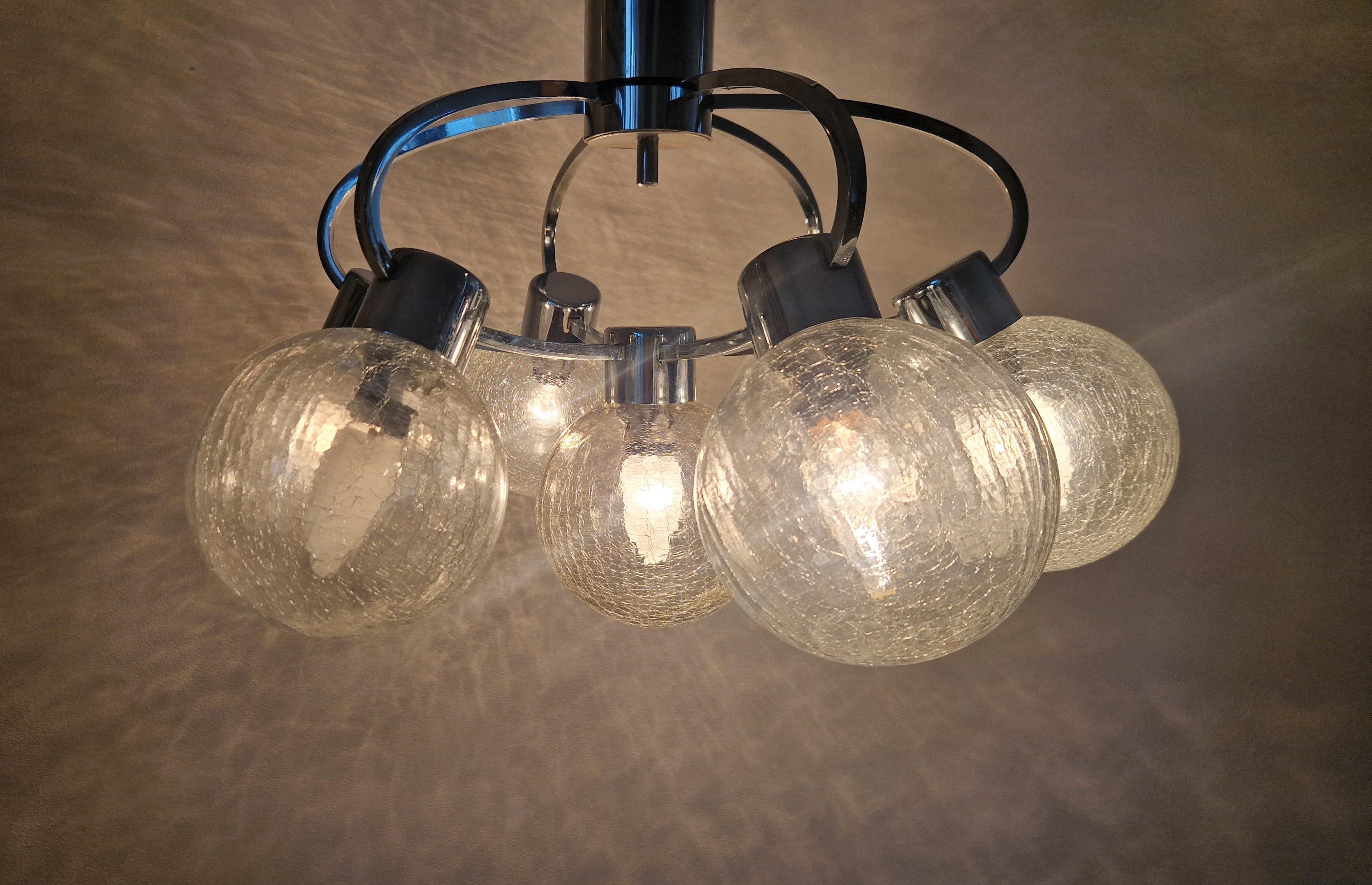 Fine XX secolo Raro lampadario o fashhount del Midcentury Galaxy, Germania, anni '70 in vendita