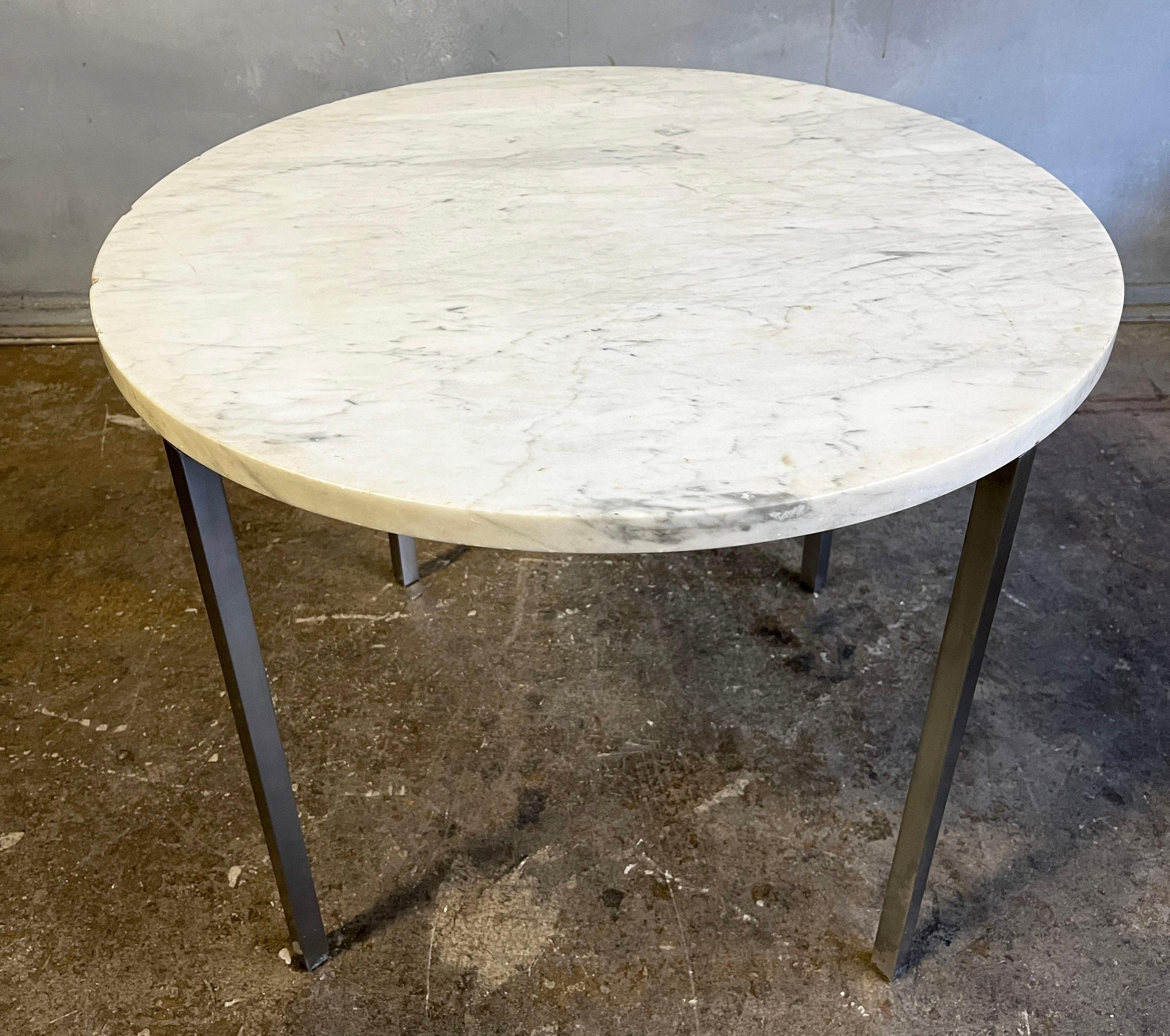 Rare Midcentury Marble Table Florence Knoll In Good Condition For Sale In BROOKLYN, NY
