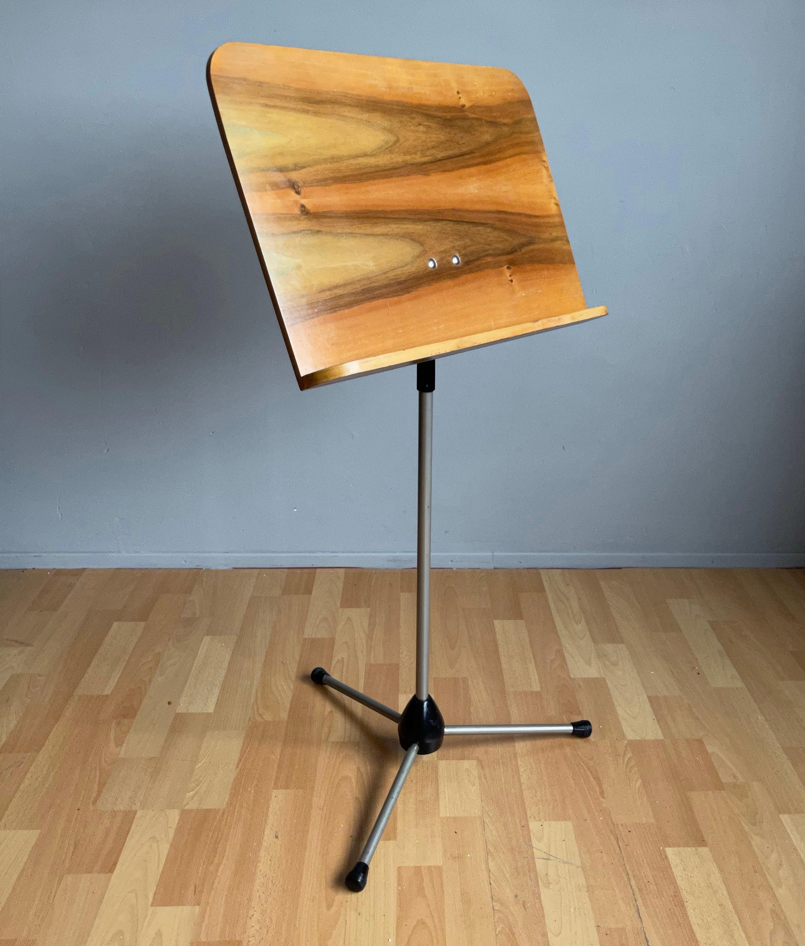 Stylish and practical, 1950s vintage lectern stand for music paper, books etc.

Lecterns from the midcentury era truly are a rare find. To have found one in this amazing condition and of this timeless beauty more than made our day. This finest