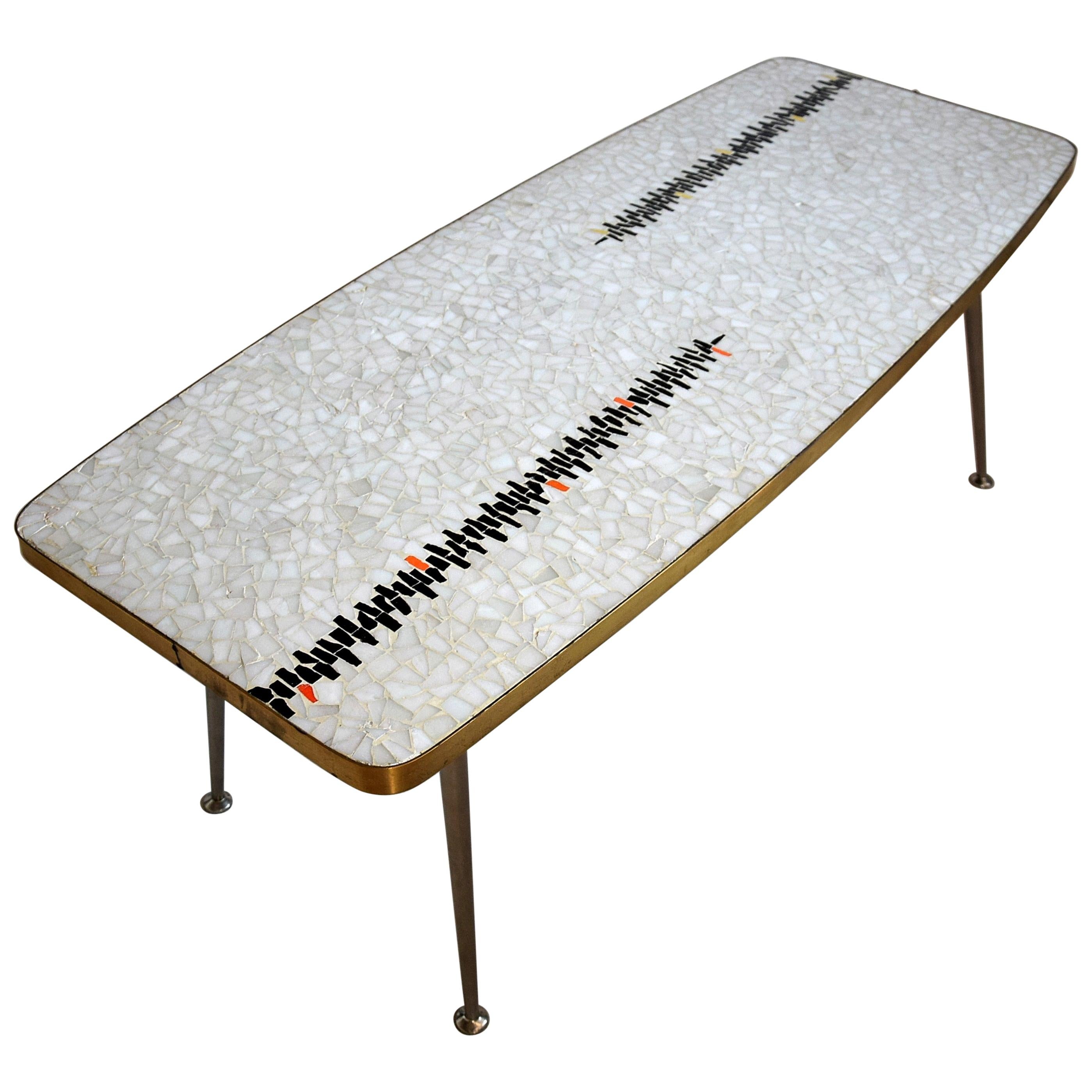 Rare Midcentury Mosaic Coffee Table by Berthold Muller