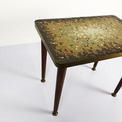 Rare Midcentury Mosaic Side Table by Genaro Alvarez