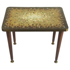 Rare Midcentury Mosaic Side Table by Genaro Alvarez