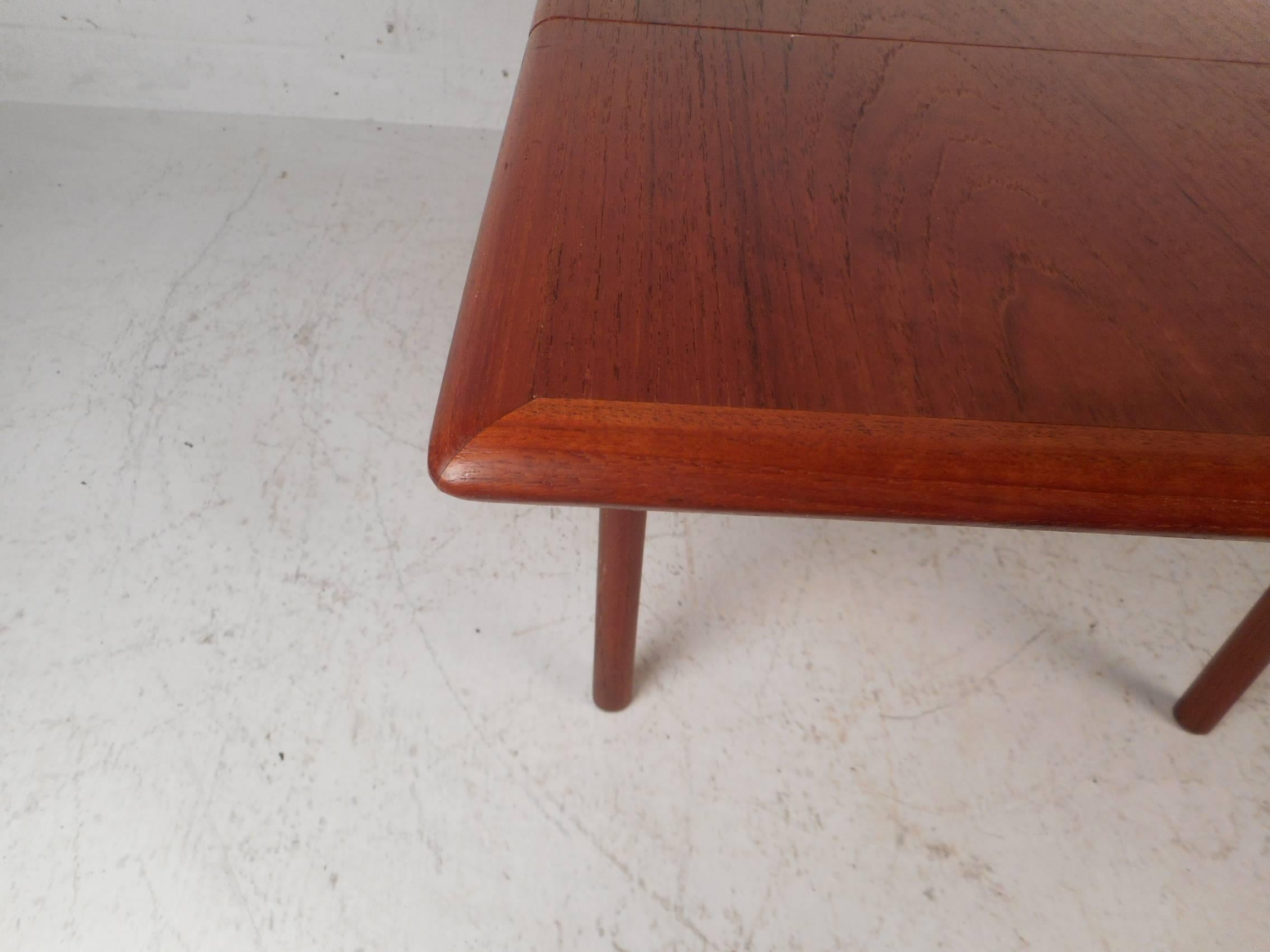 Rare Midcentury Norwegian Teak Drop-Leaf Coffee Table by Rasmus Solberg 3