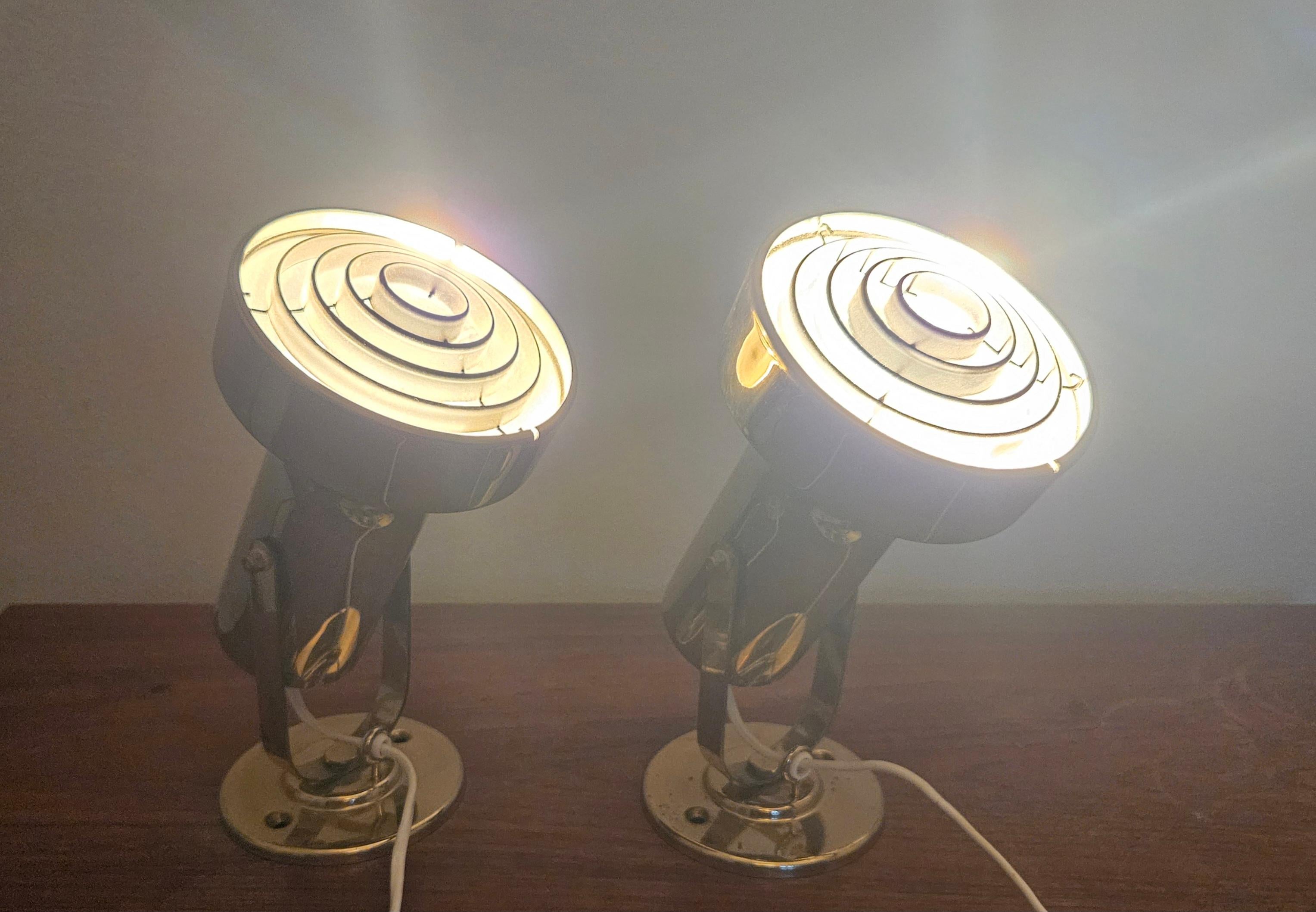 Rare Midcentury Pair of Wall Lamp, ANETA, Sweden, 1970s Excellent état - En vente à Praha, CZ
