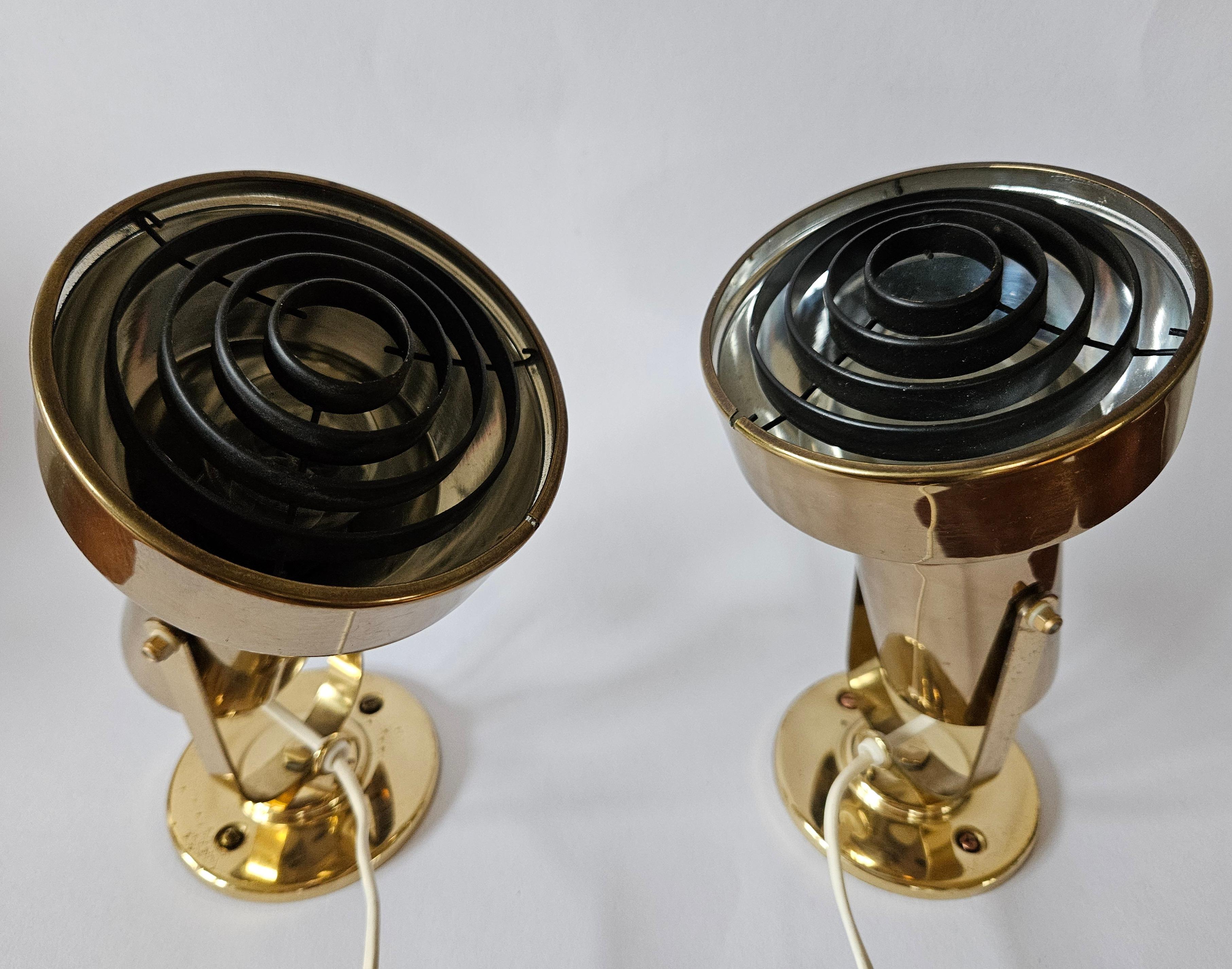 Rare Midcentury Pair of Wall Lamp, ANETA, Sweden, 1970s en vente 1