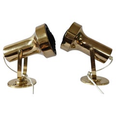 Rare Midcentury Pair of Wall Lamp, ANETA, Sweden, 1970s