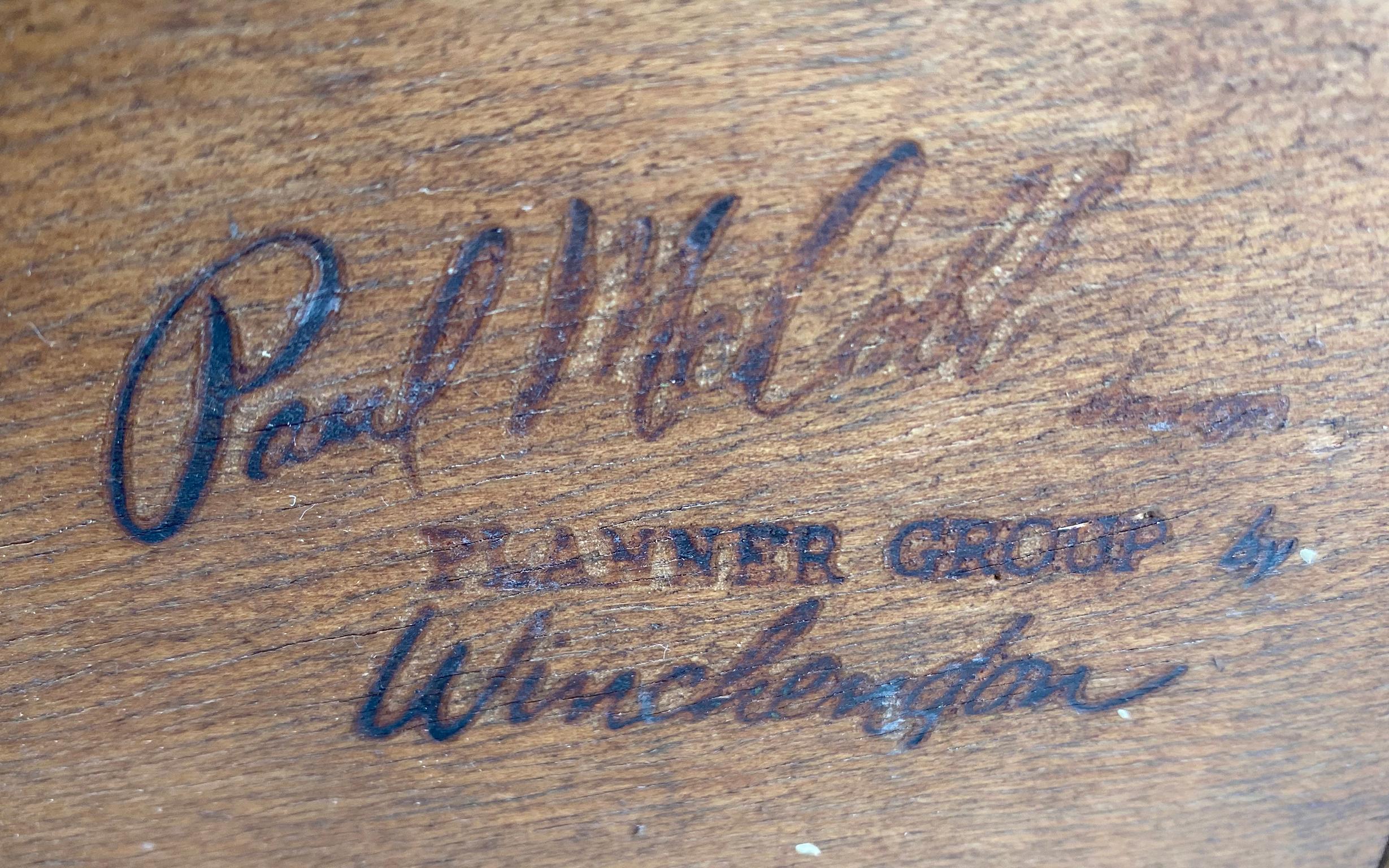 Rare Midcentury Paul McCobb #1562 Drop Lid Desk on Low Credenza Maple White For Sale 3