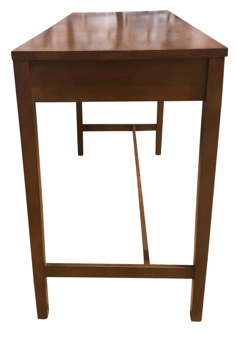 Rare Midcentury Paul Mccobb 2662 Single Drawer Desk Walnut Finish Rosewood Pull