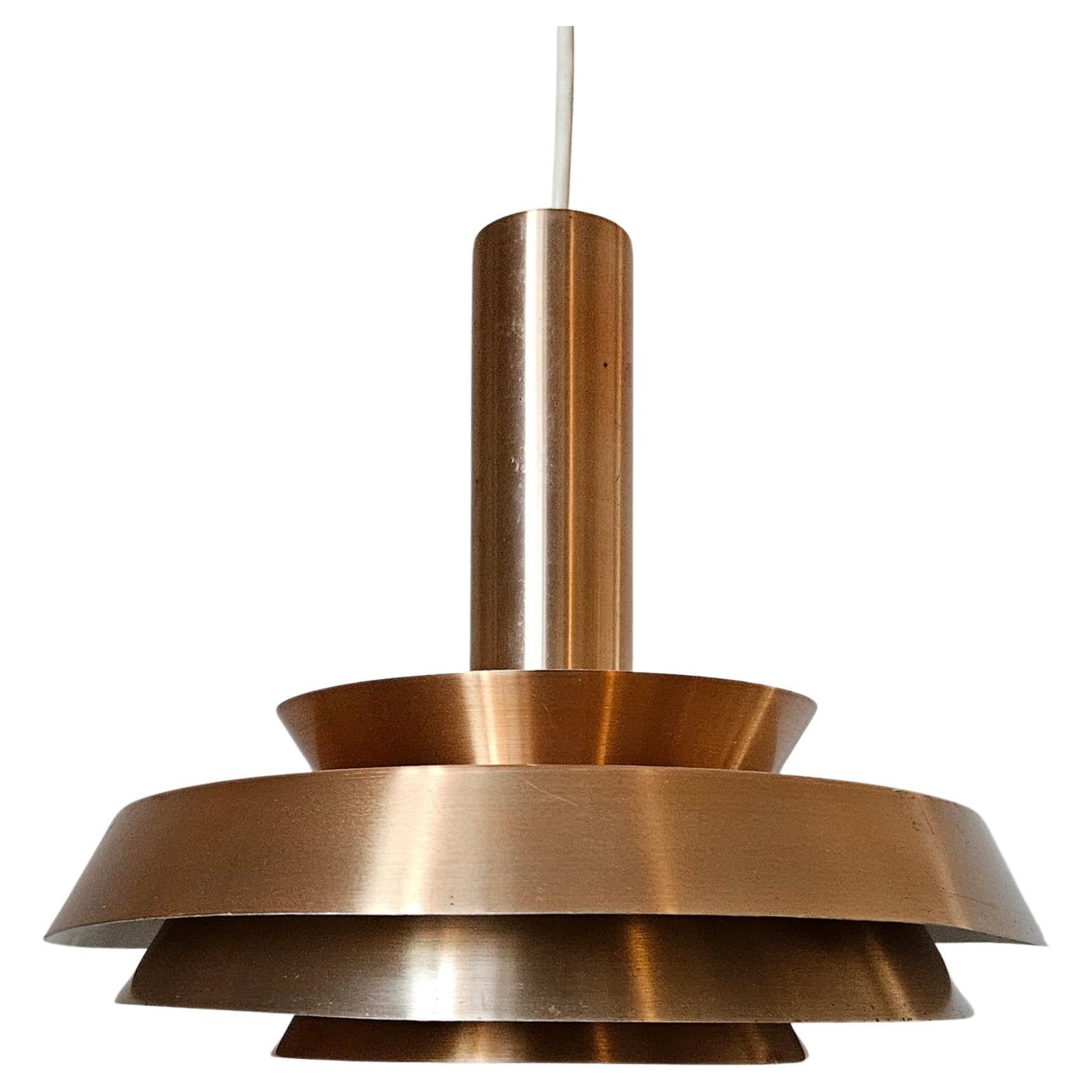 Rare Midcentury Pendant in style of Jo Hammerborg, Denmark, 1970s