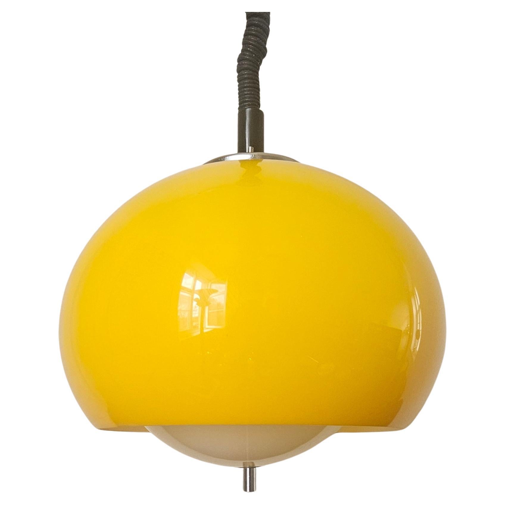 Rare Midcentury Pendant Meblo, Harvey Guzzini, Italy, 1970s