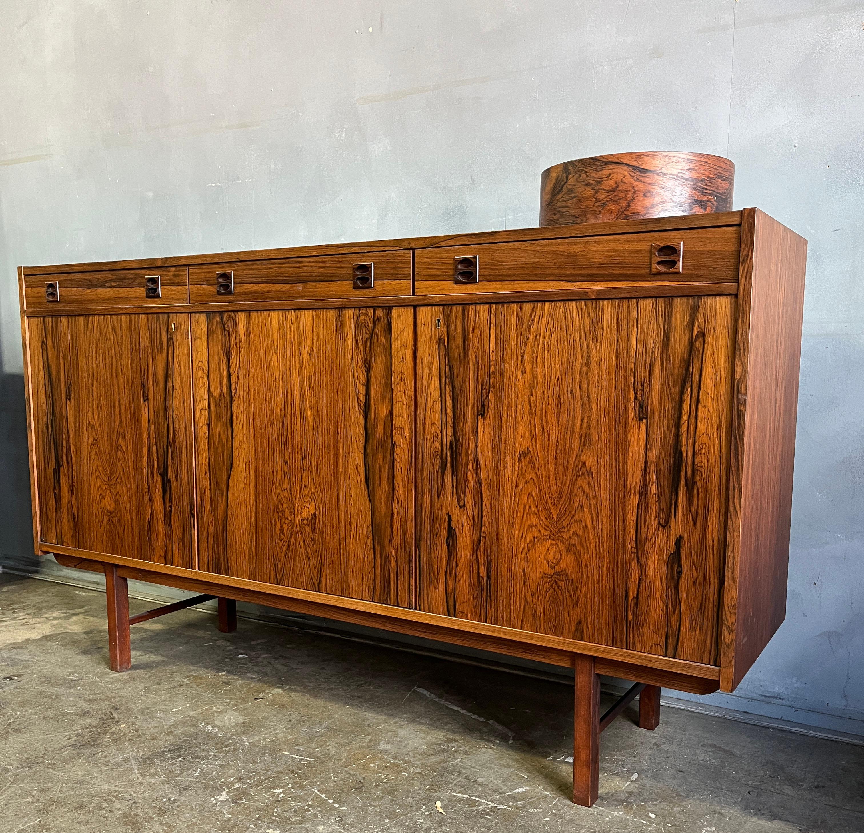Mid-Century Modern Rare Mid-Century Rosewood Cabinet by Erik Wörts