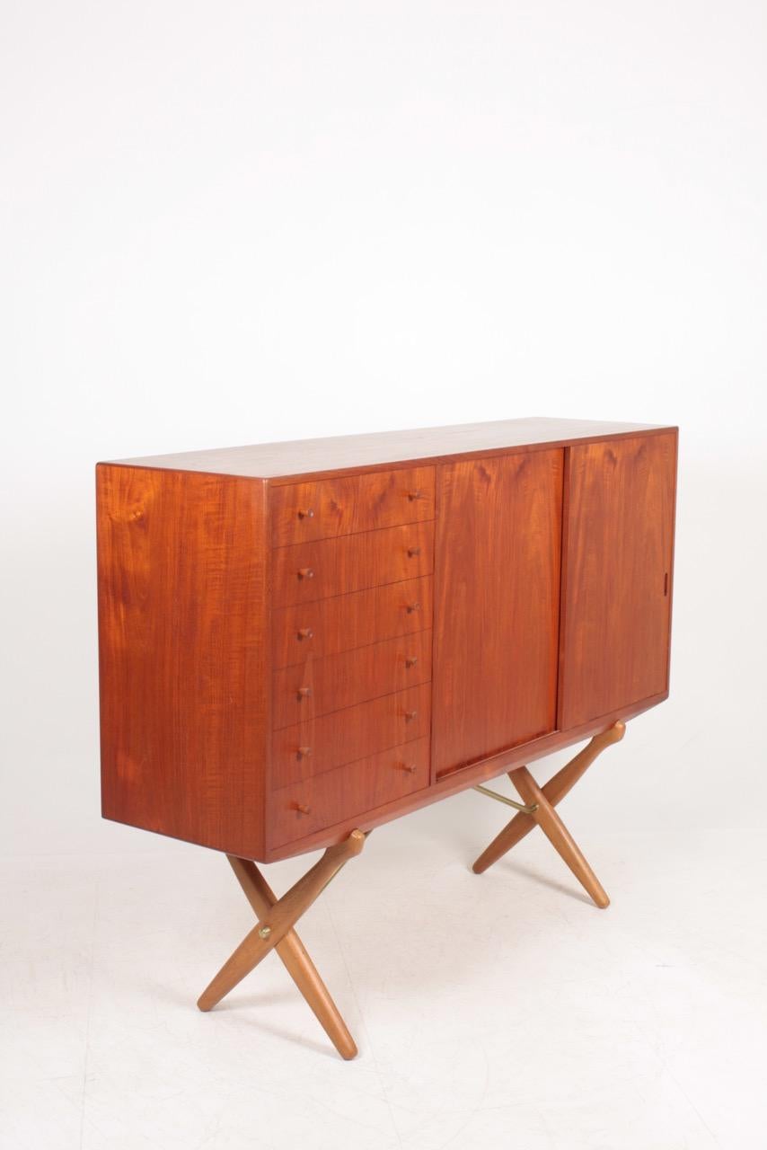 Rare Midcentury Sideboard in Teak Model CH-304 by Hans Wegner, 1950s 3