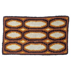 Rare petit tapis / moquette ou tapisserie murale du milieu du siècle Ege Rya, Denmark, 1970