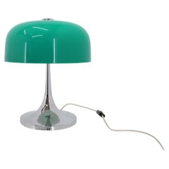 Rare Midcentury Table Green Lamp Medusa Meblo, Harvey Guzzini, Italy, 1970s