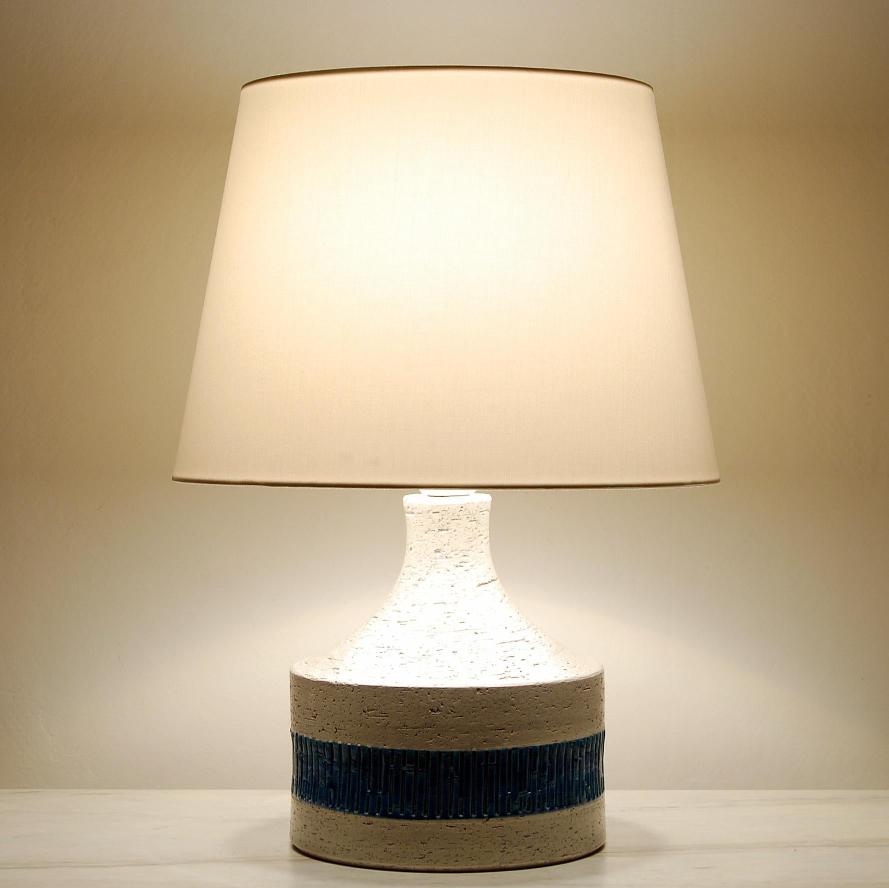 Rare Midcentury Table Lamp by Aldo Londi for Bitossi, 1960s In Good Condition In Stockholm, SE