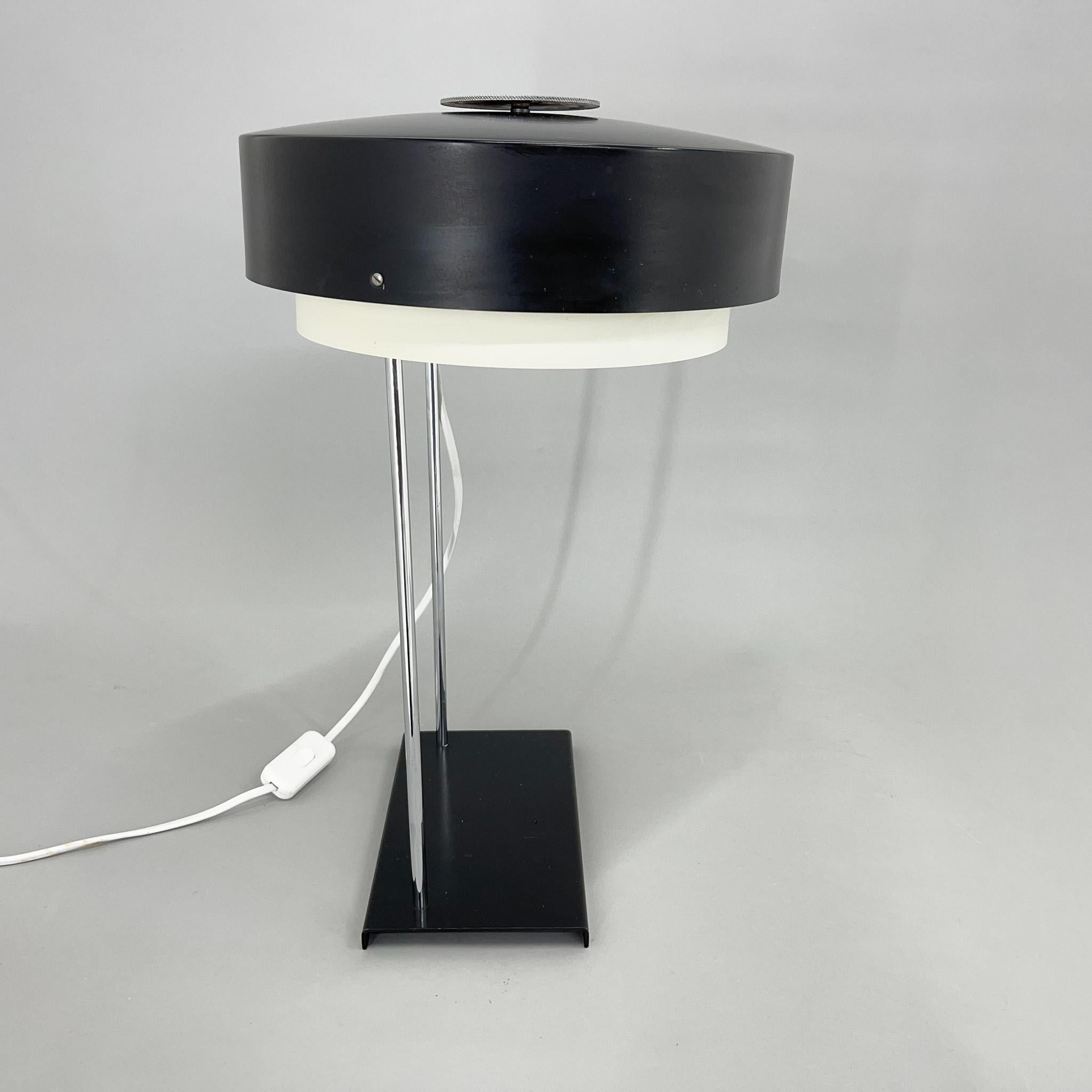 Czech Rare Midcentury Table Lamp by Josef Hůrka for Napako, Marked For Sale