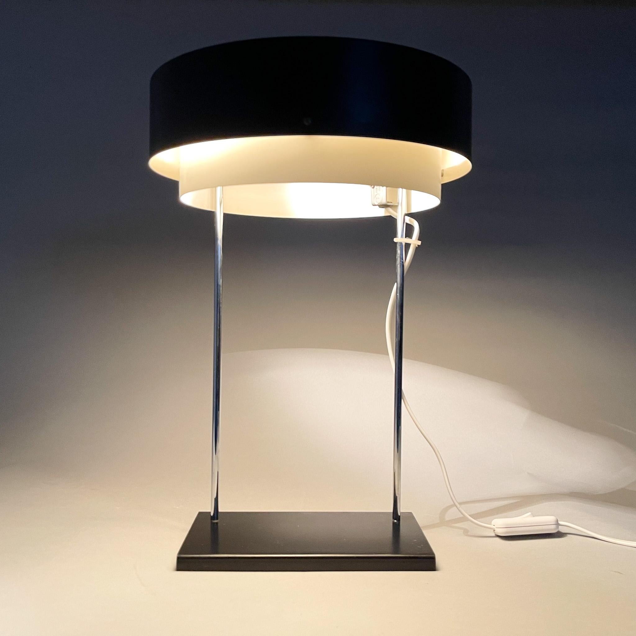 Metal Rare Midcentury Table Lamp by Josef Hůrka for Napako, Marked For Sale