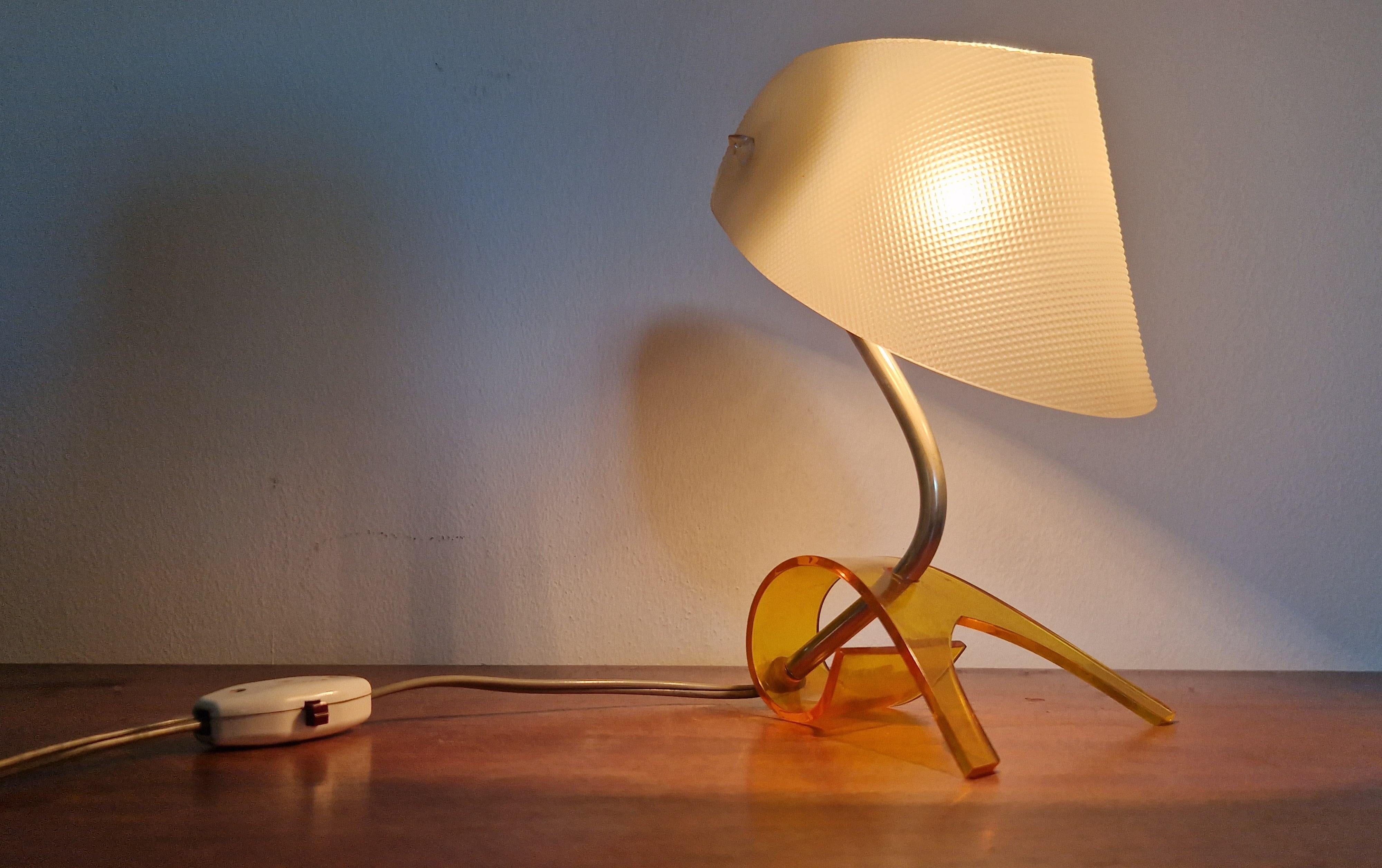 Seltene Mid-Century-Tischlampe entworfen von Apolinary Galecki, Deutschland, 1960er Jahre im Angebot 5