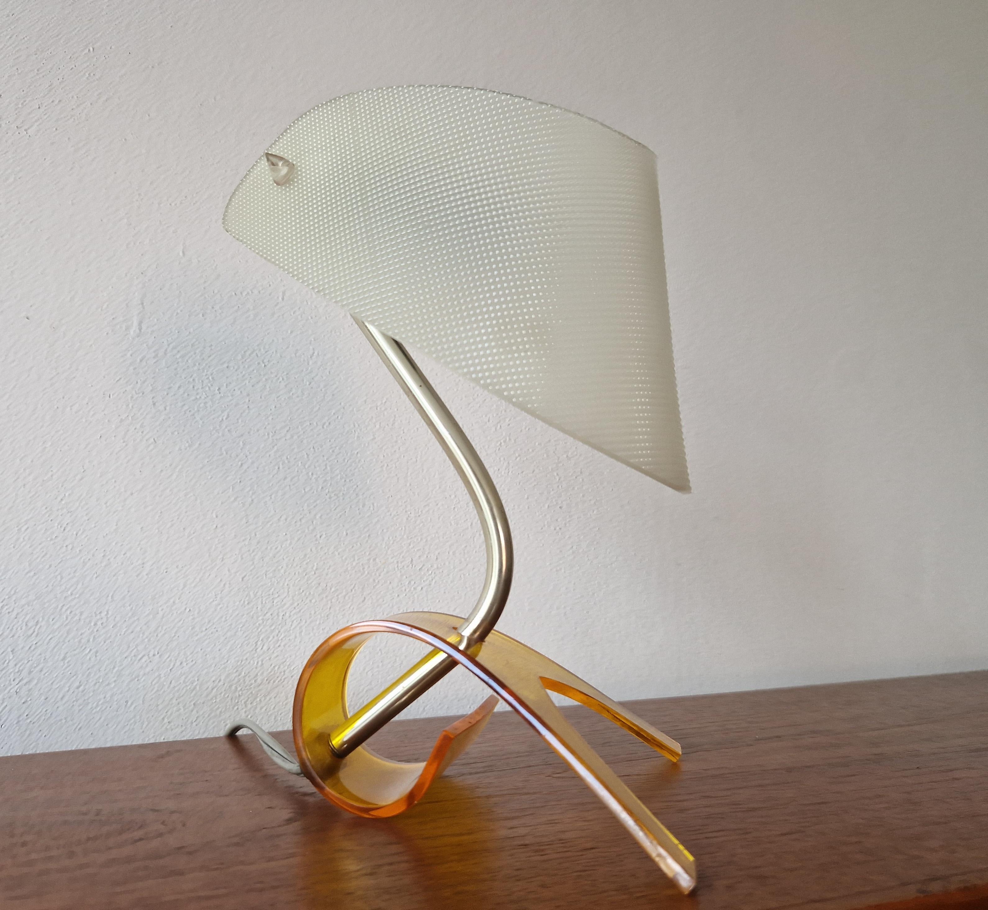 Seltene Mid-Century-Tischlampe entworfen von Apolinary Galecki, Deutschland, 1960er Jahre im Angebot 2
