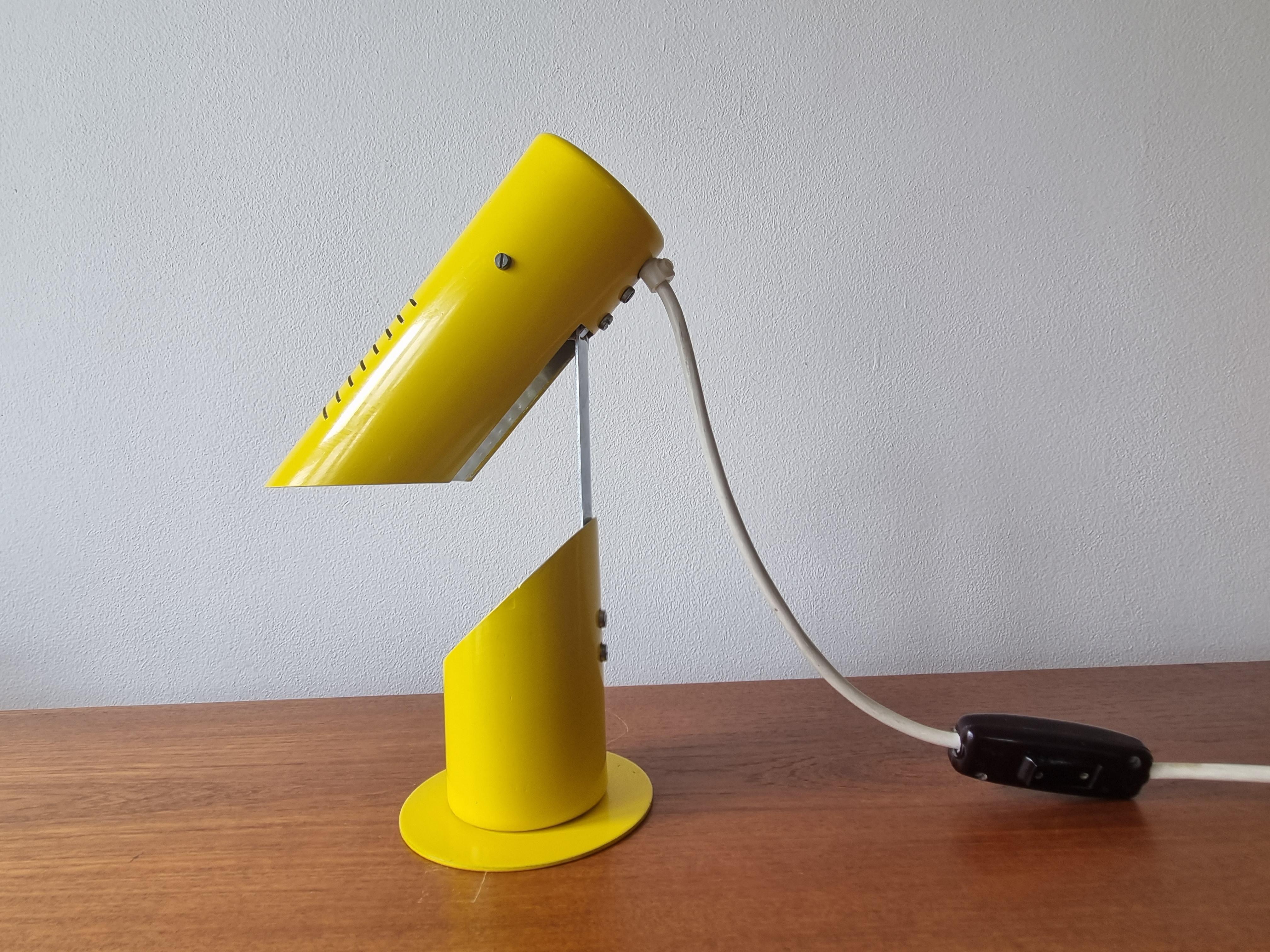 Italian Rare Midcentury Table Lamp, Space Age, Italy, 1970s For Sale