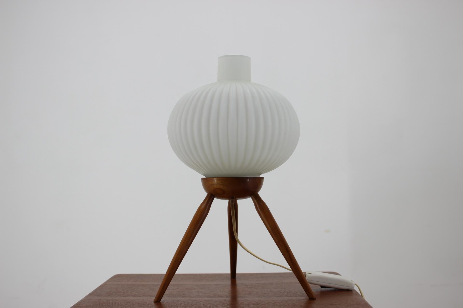 Mid-Century Modern Rare Midcentury Table Lamp ULUV, Krásná Jizba, 1960s For Sale