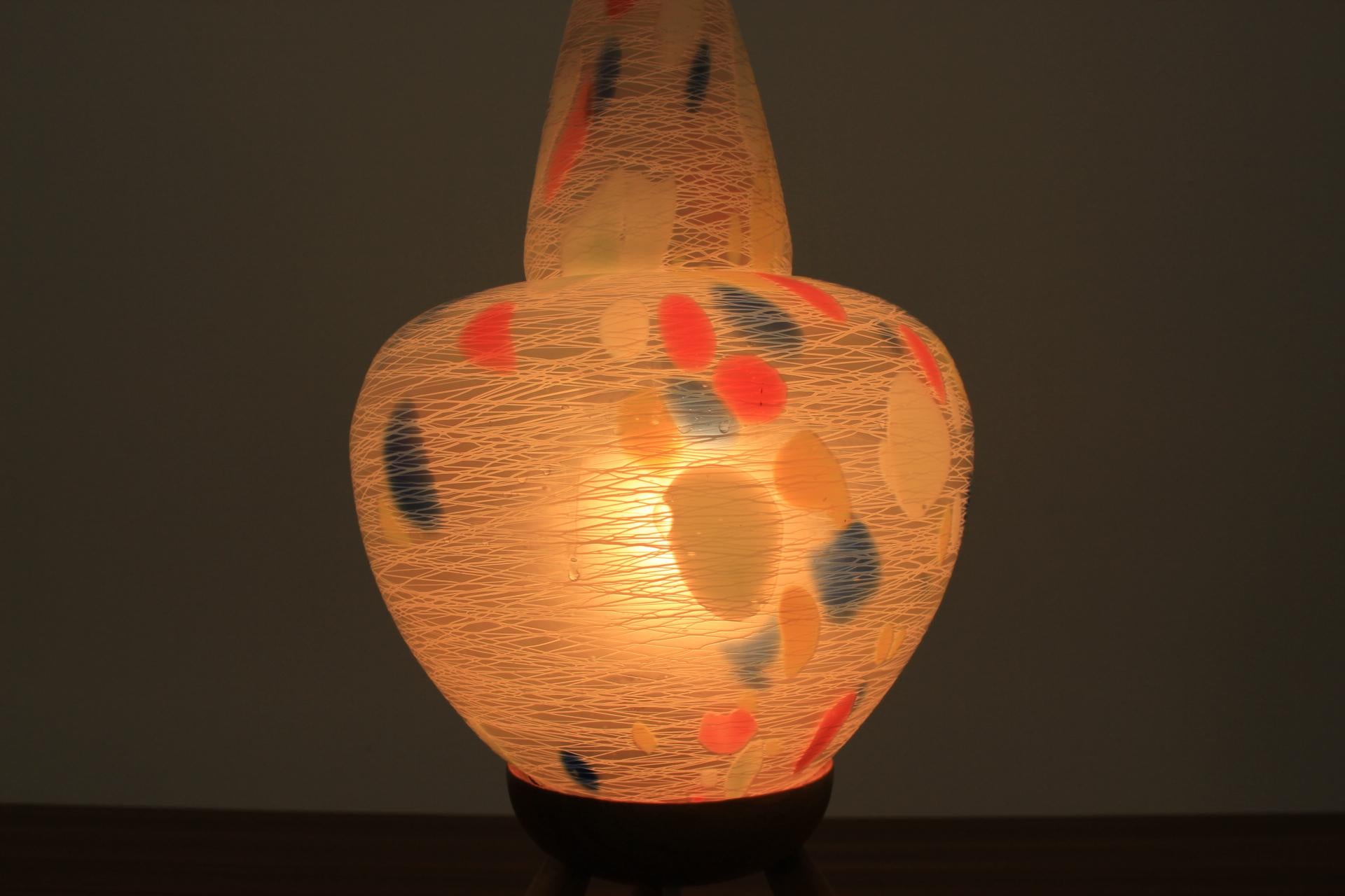 Rare Midcentury Table Lamp ULUV, Krásná Jizba, 1960s For Sale 2