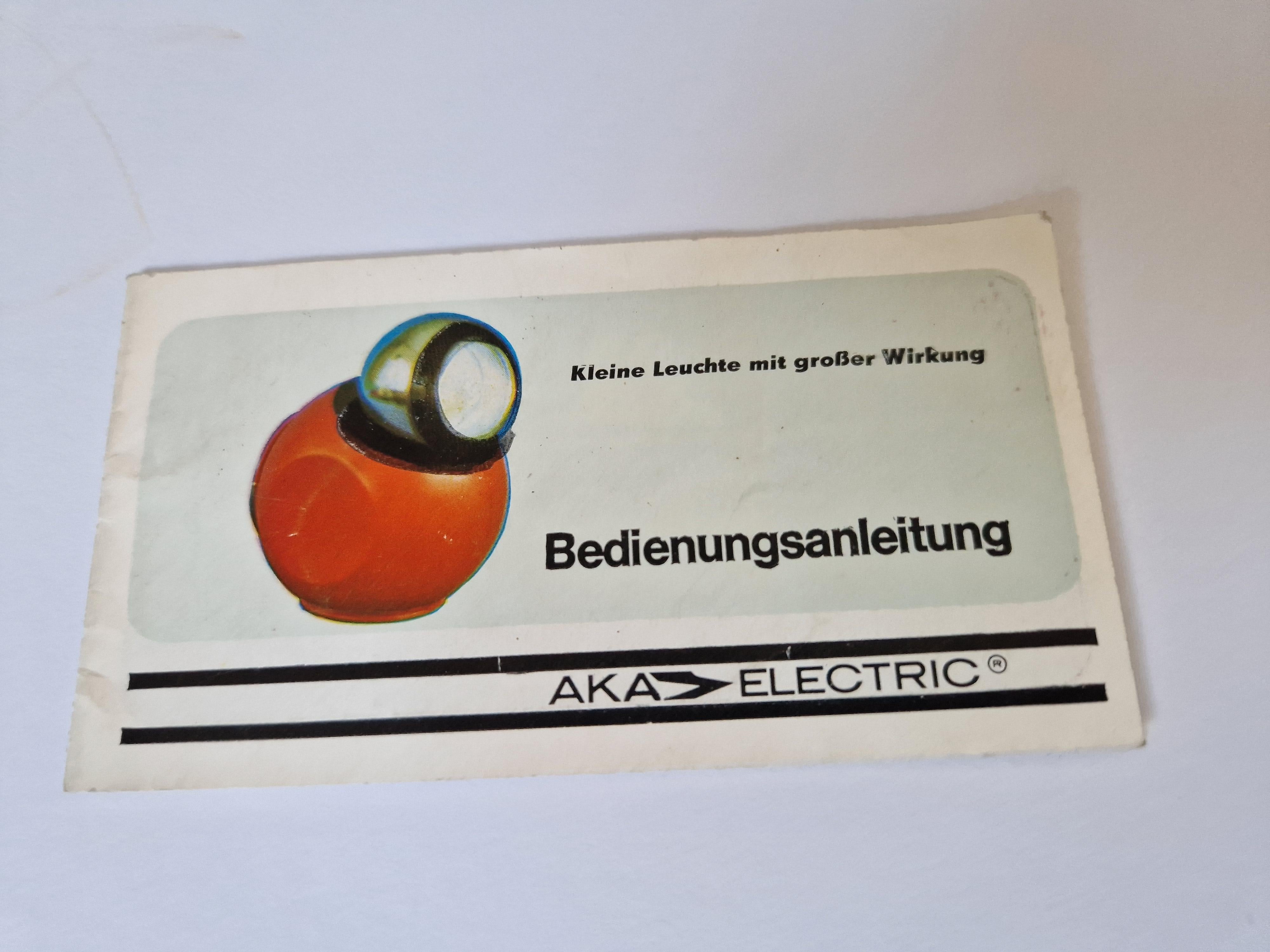Rare lampe de table halogène magnétique du milieu du siècle dernier,AKA, Space Age, Allemagne, 1970 en vente 6