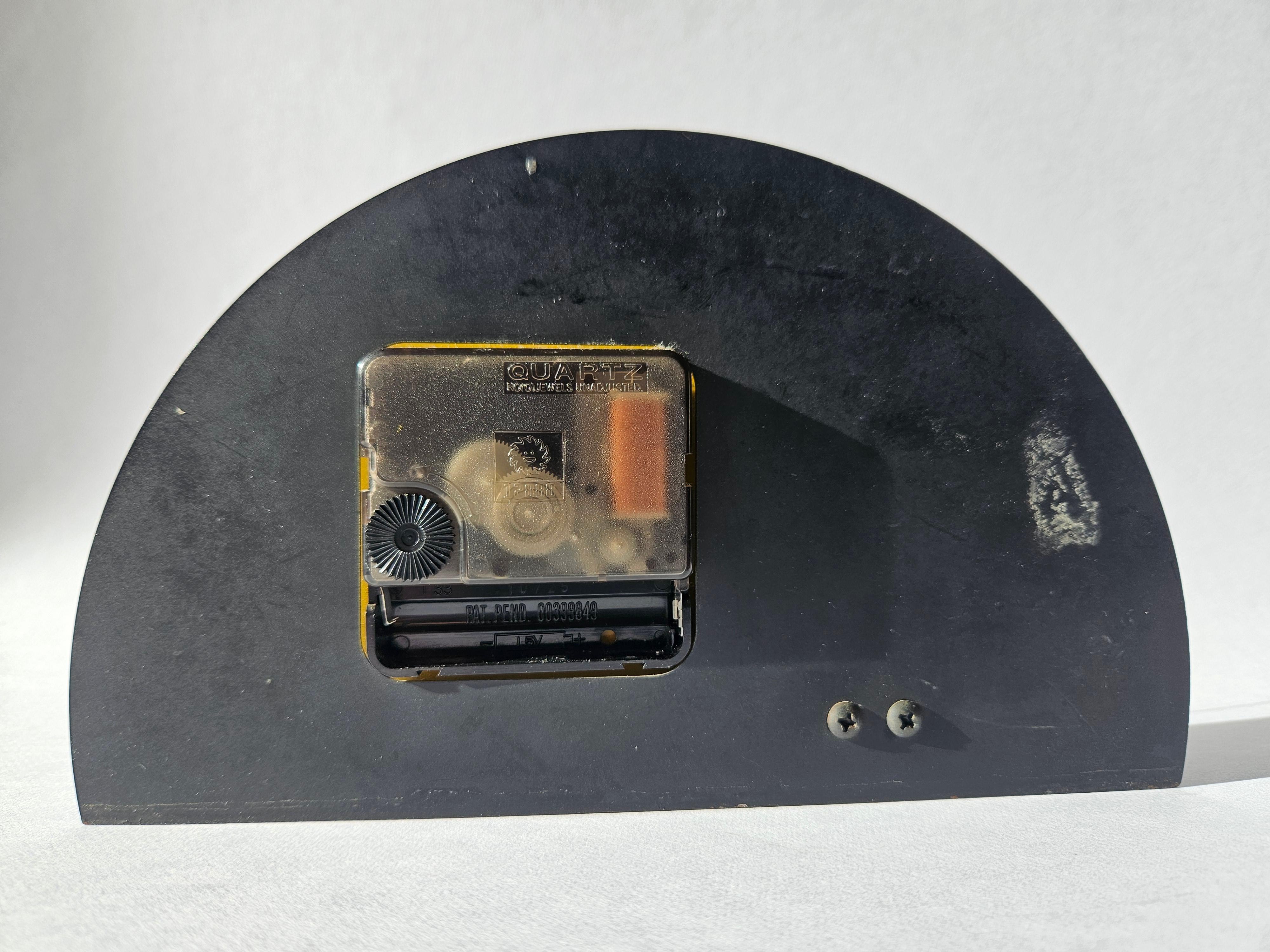 Rare Midcentury Table or Desk Clock, 1970s For Sale 1