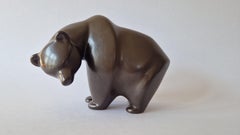 Rare Midcentury Table Sculpture Ceramic Bear, 1970s