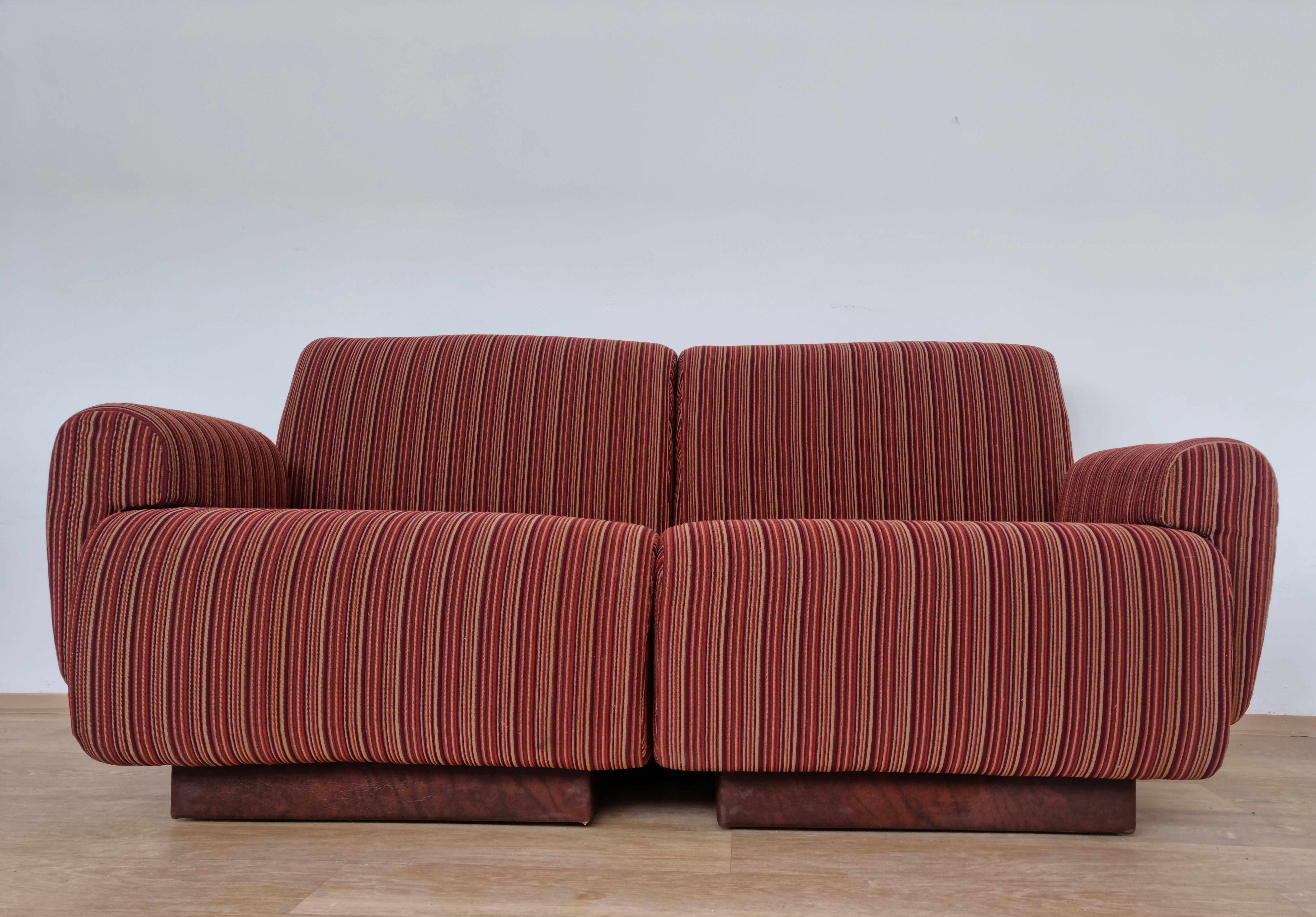 Mid-Century Modern Rare Midcentury Two-Seat Sofa, Italy, 1970s