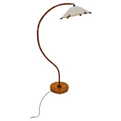 Seltene Schwanenhals-Stehlampe von Marksljöd Schweden aus der Mitte des Jahrhunderts, 1940er Jahre