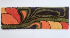 Rare Midcentury Wall Tapestry, Ege Rya Style, Denmark, 1970s